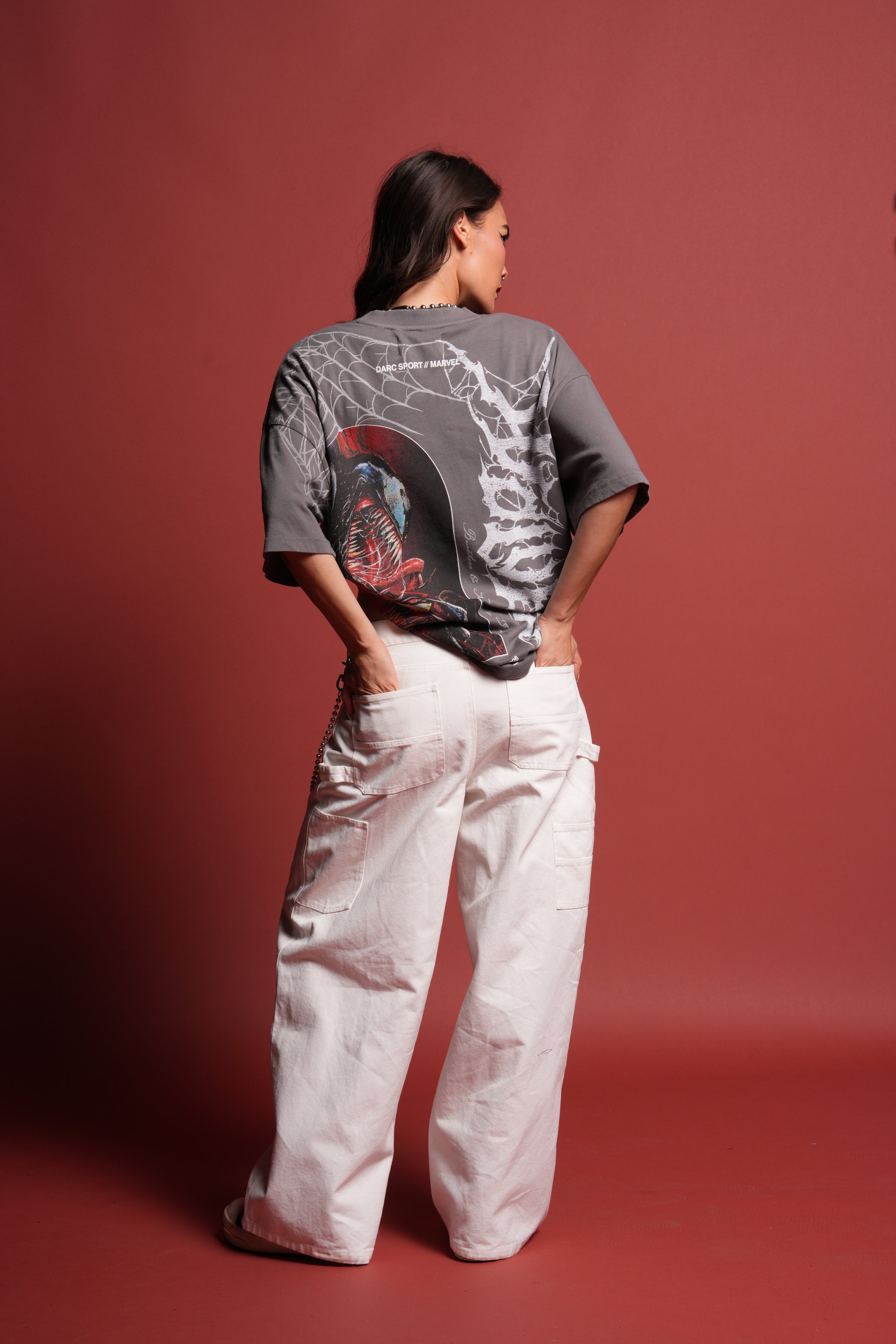 Venom Core Premium Oversized Tee in Slate Gray
