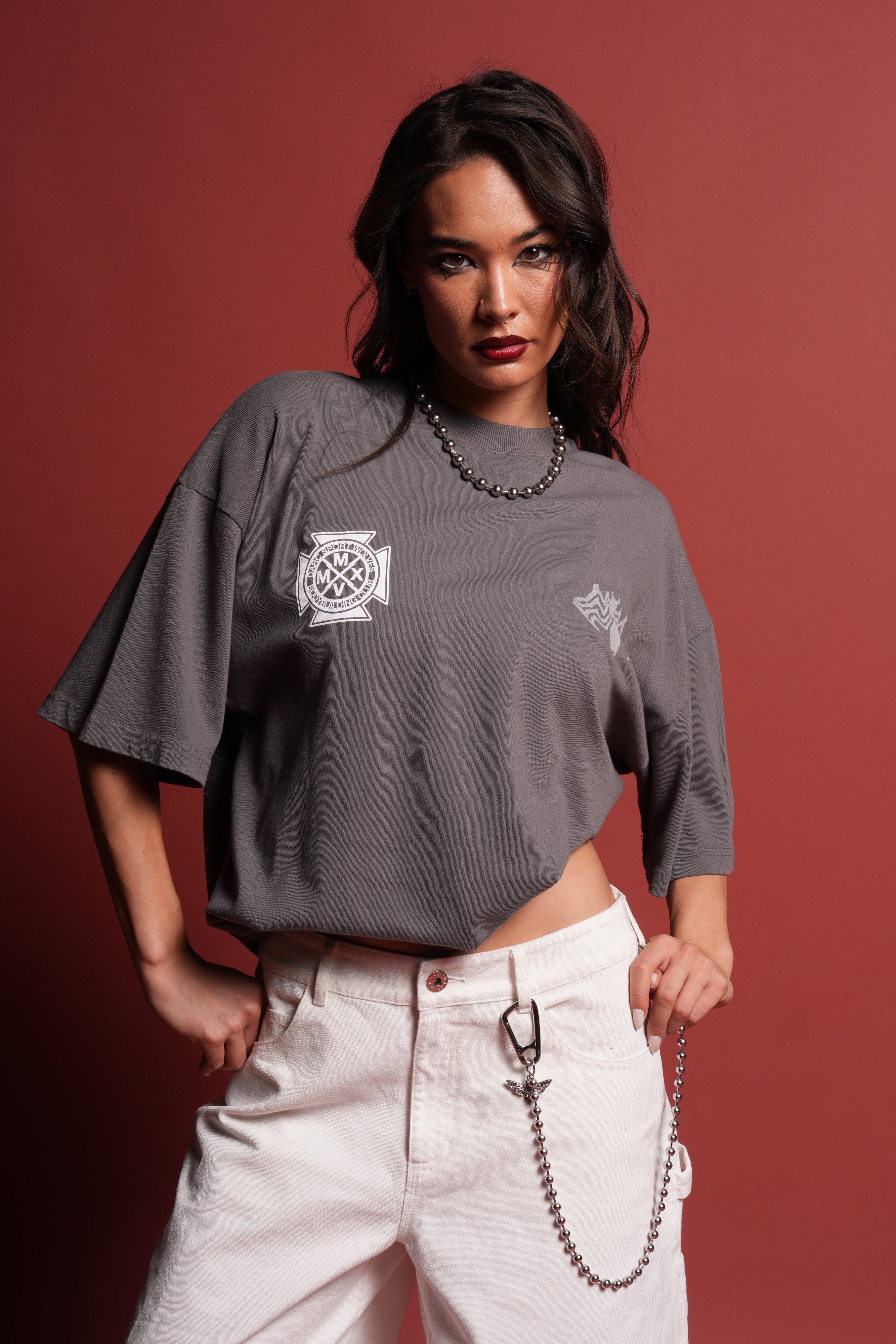 Venom Core Premium Oversized Tee in Slate Gray