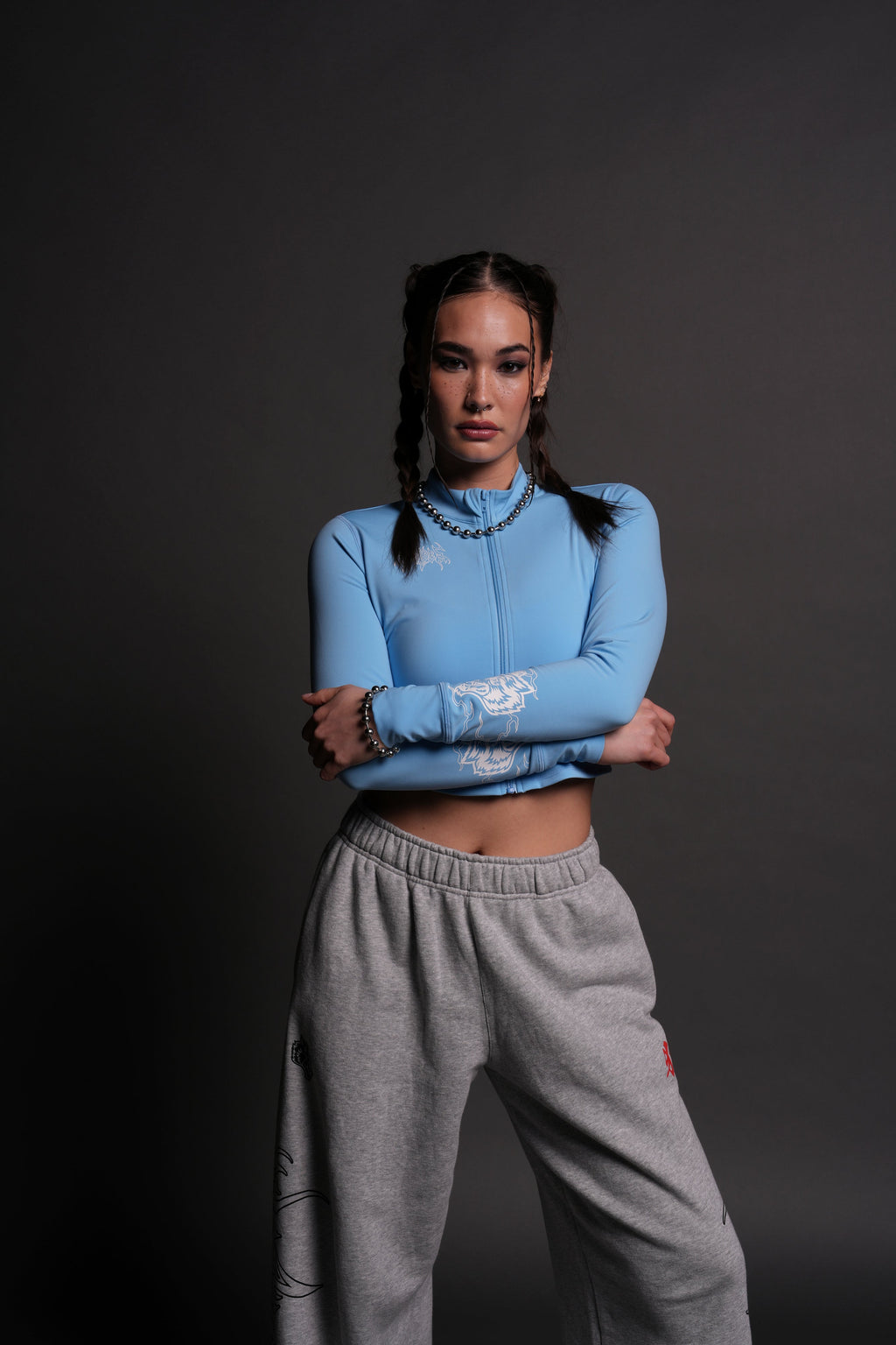 Eternal Flame "Kelz" Energy Zip Up in Blue Crane — imagem 6