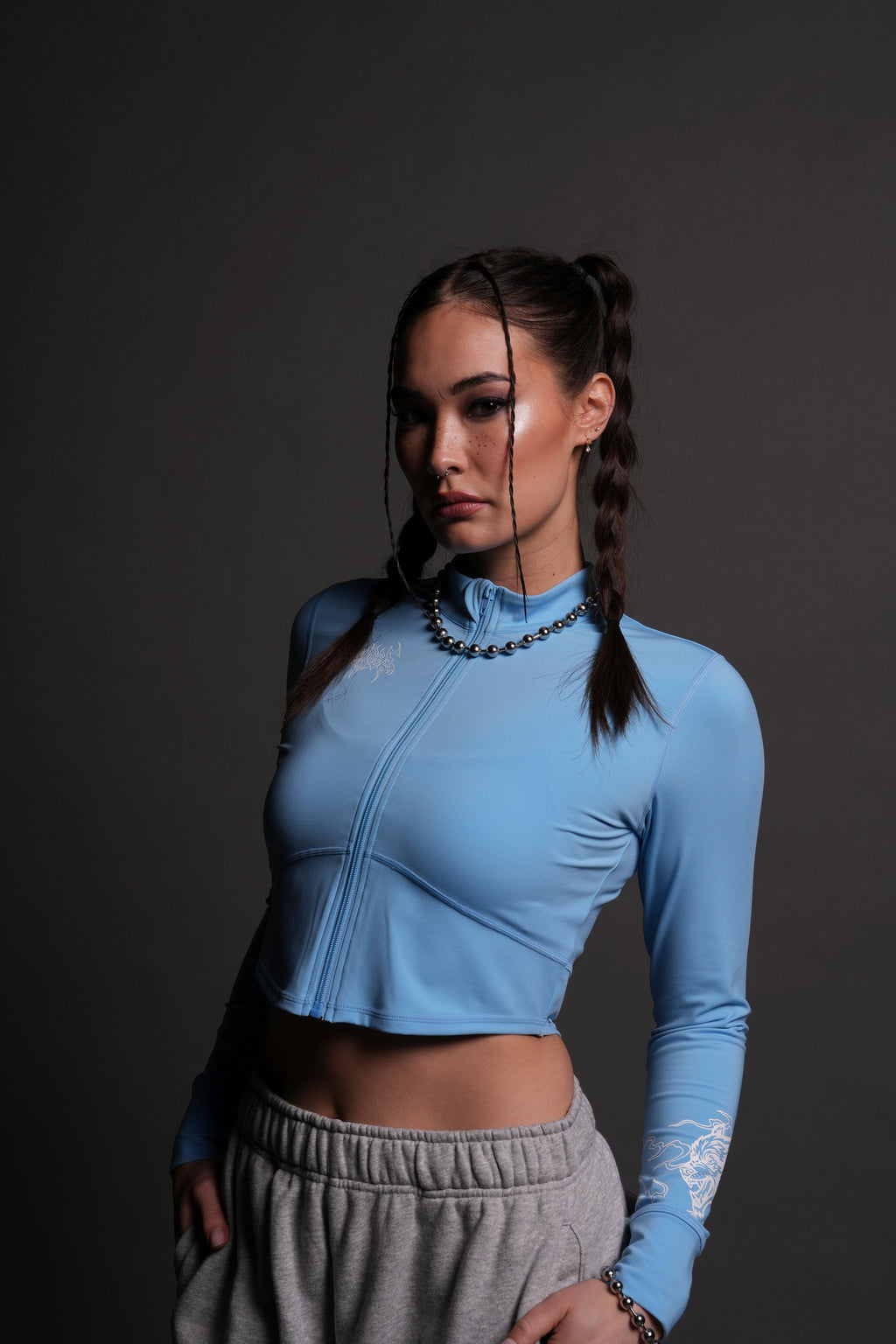 Eternal Flame "Kelz" Energy Zip Up in Blue Crane — imagem 1