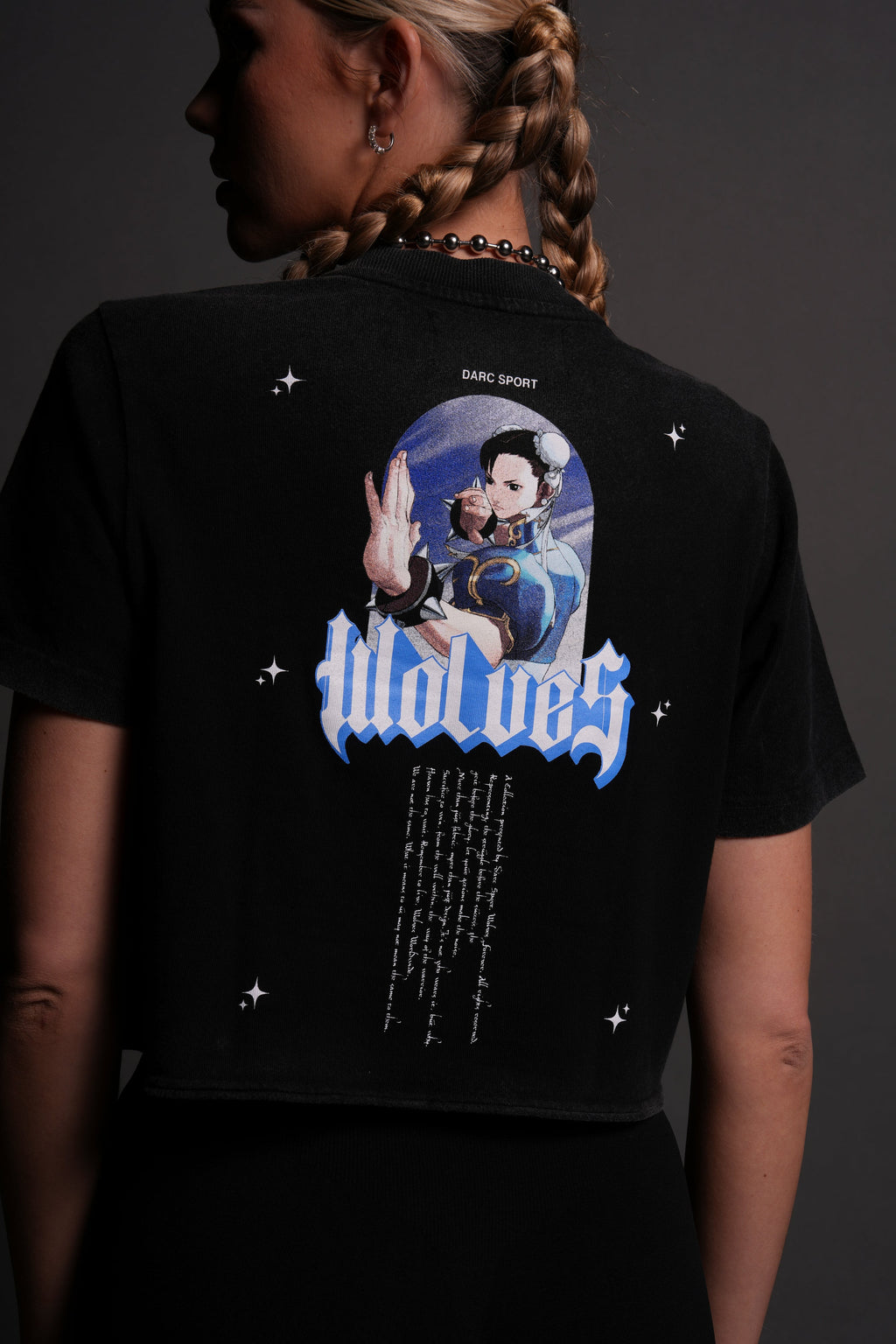 Kikoken Forever "Premium" (Cropped) Tee in Black - imagem 5