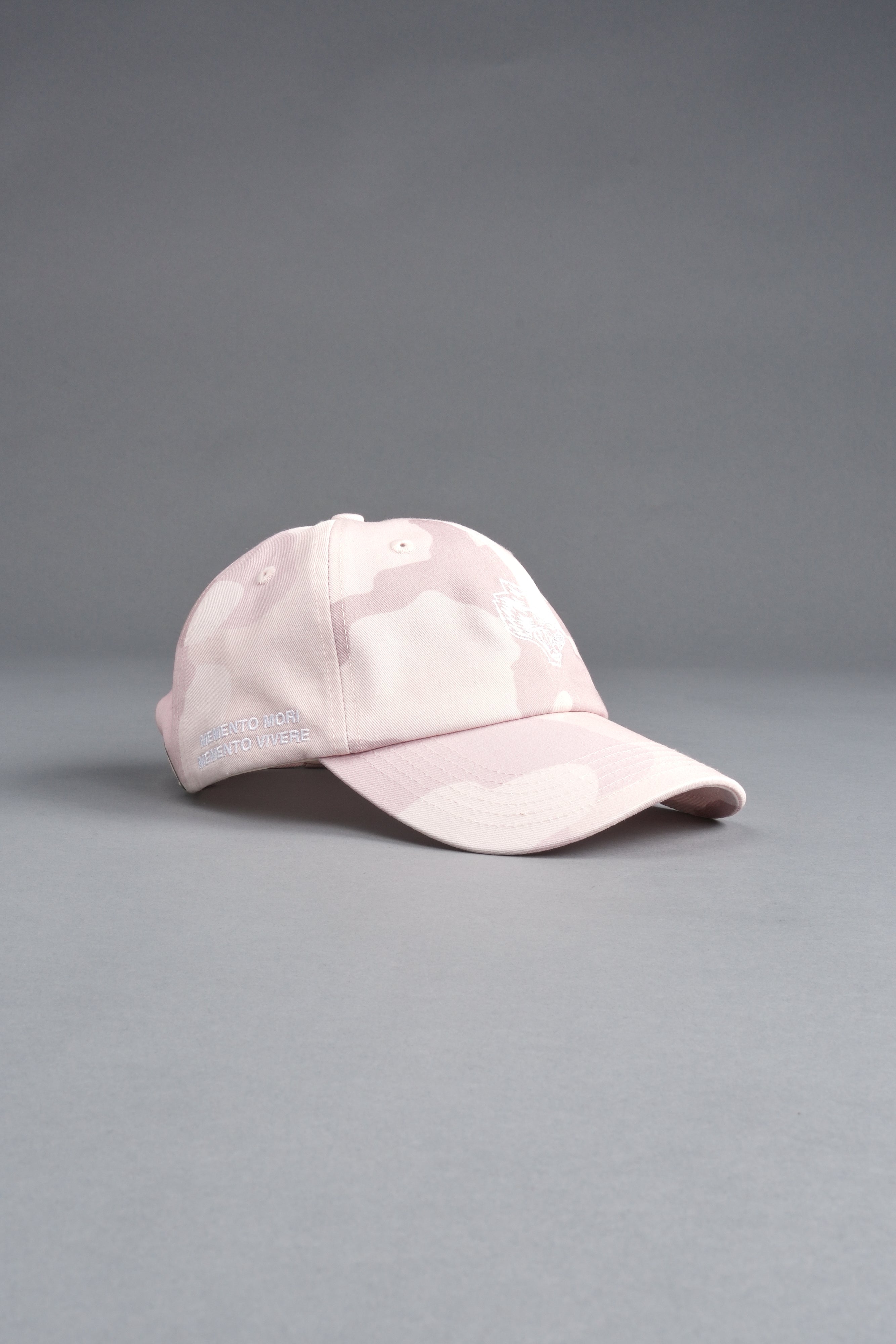 Wolf Head Forever Dad Hat V2 in Blush Vintage Woodland Camo — imagem 7