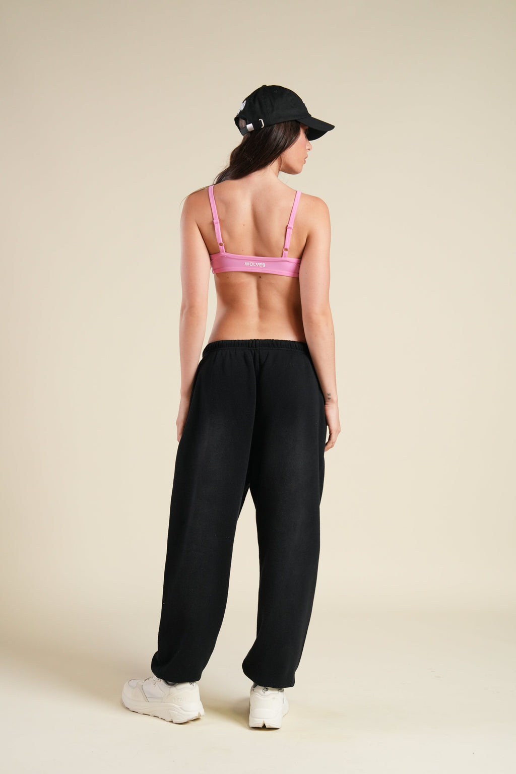 "Eva" Silky Triangle Bralette in Pink Pearl — imagem 4