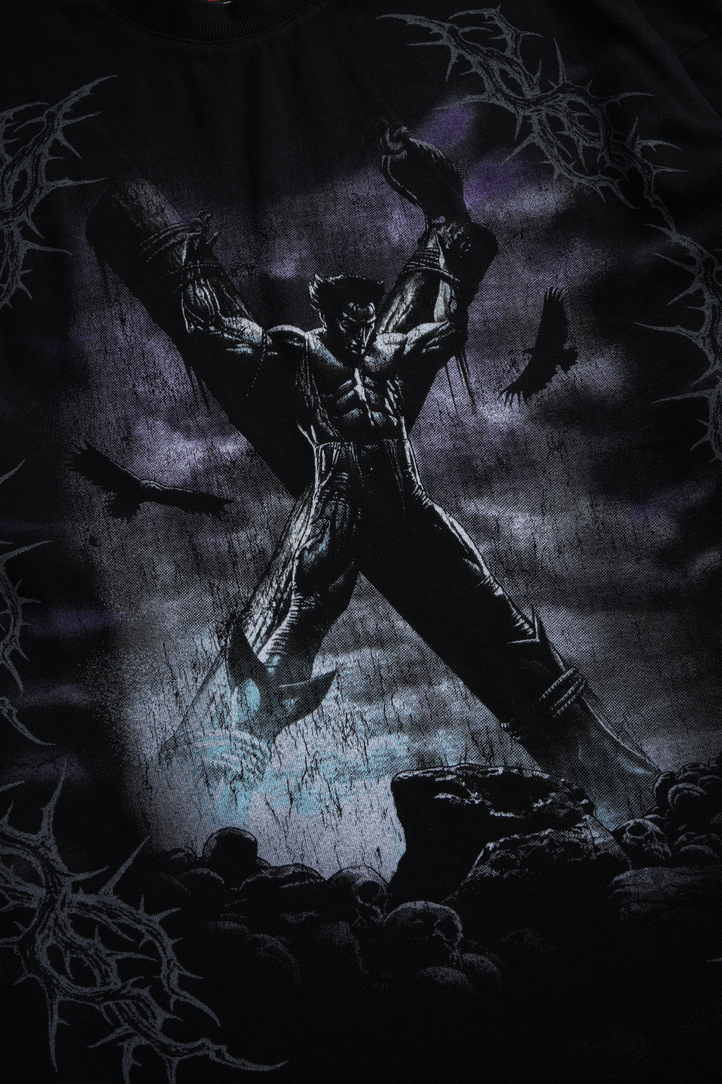 Wolverine Crucifix Premium Oversized Tee in Black