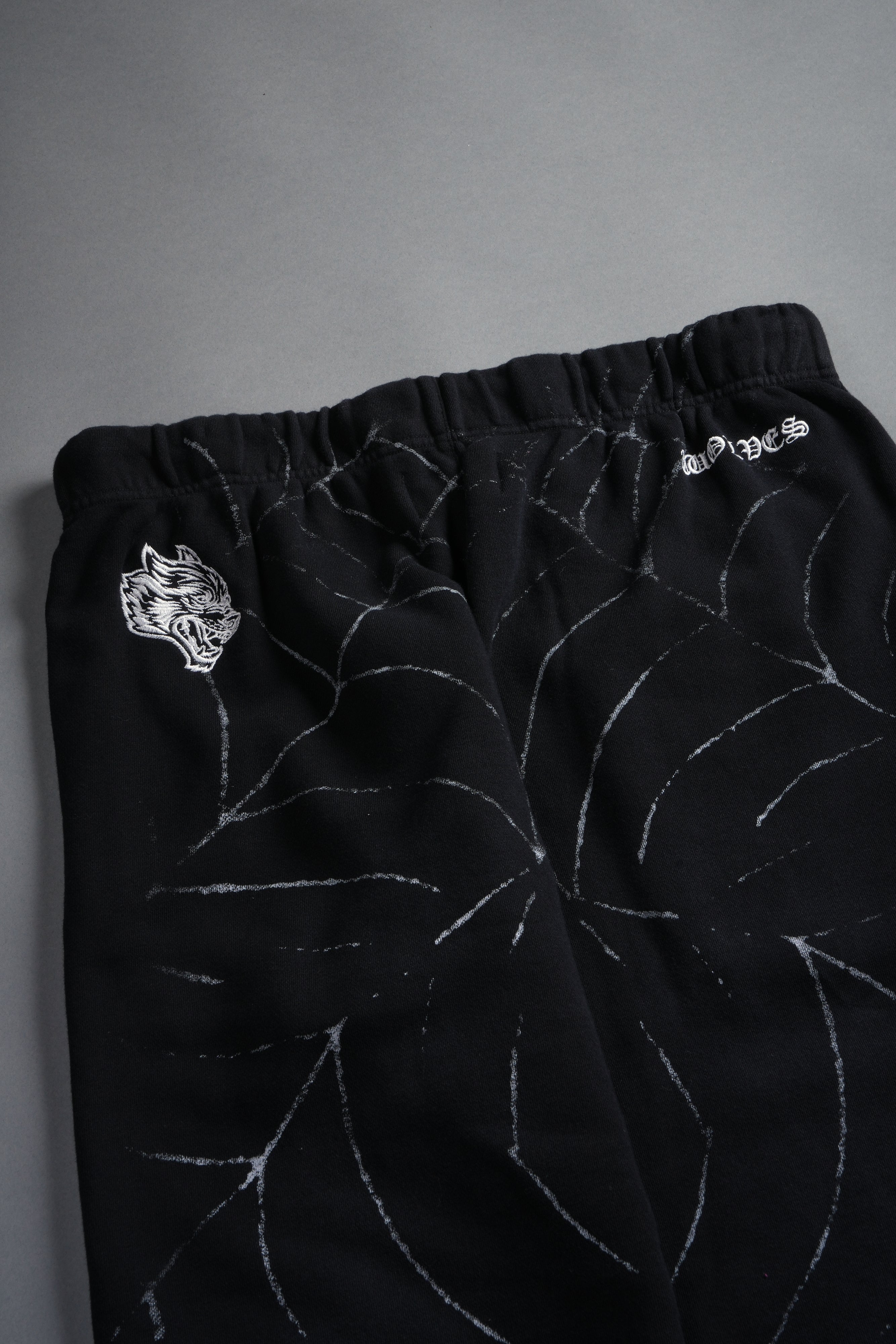 Stud Web Bigelow Sweat Pants in Black Sun Fade