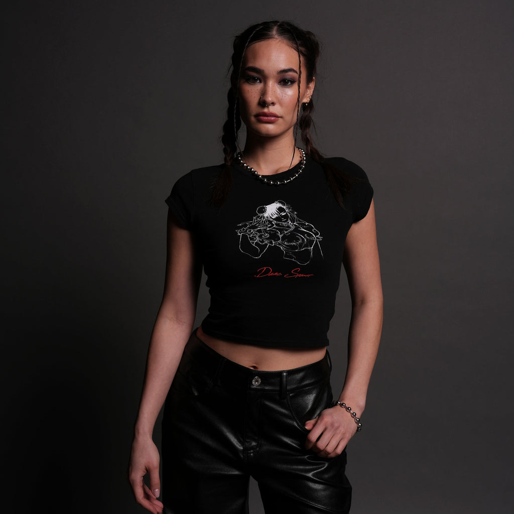 No Match "Baby" Tee in Black - imagem 2