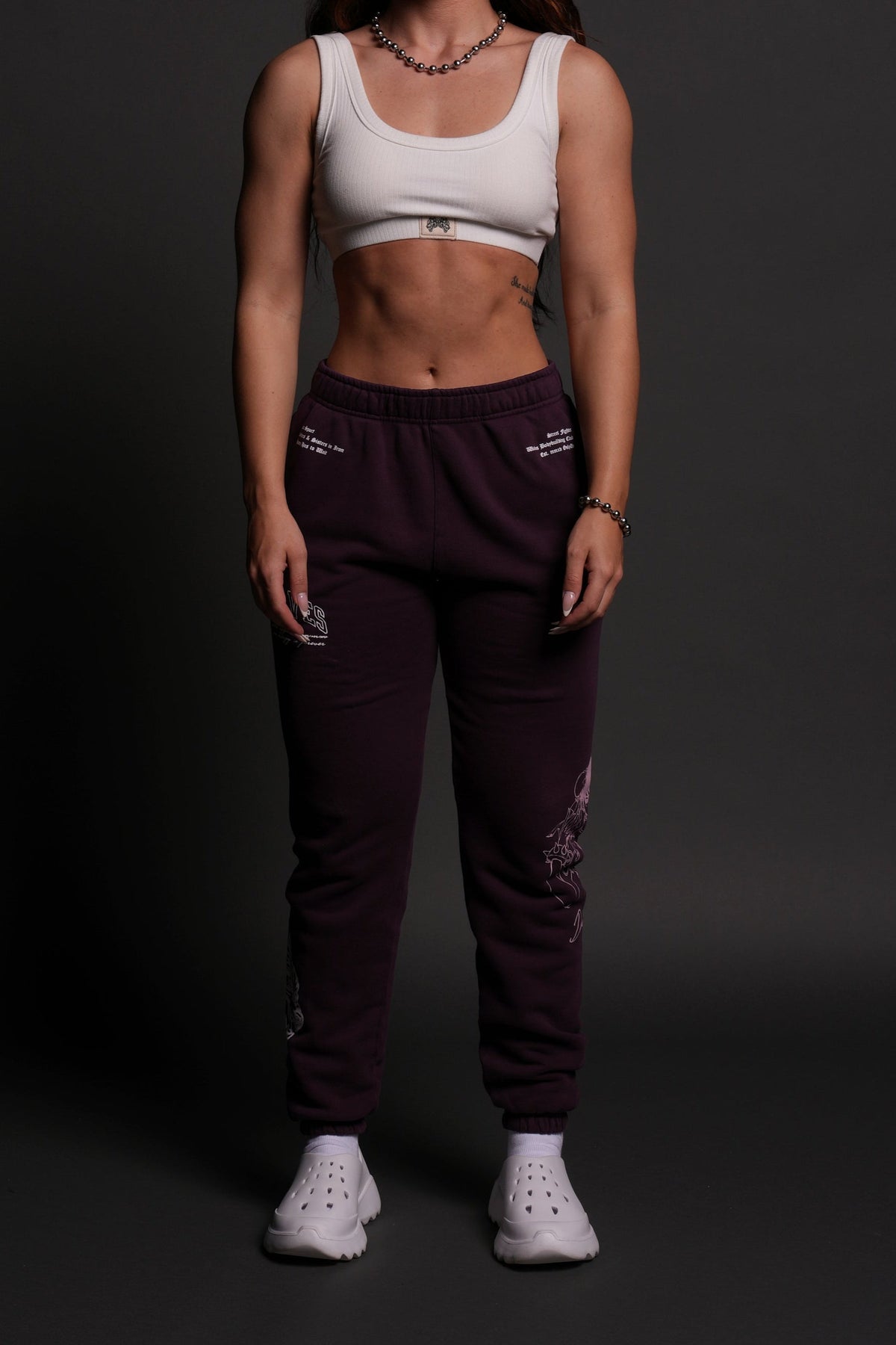 No Match She Post Lounge Sweats in Storm Purple - imagem 1