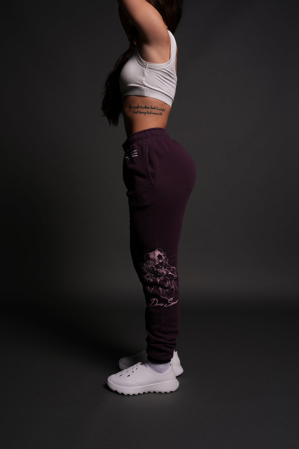 No Match She Post Lounge Sweats in Storm Purple - imagem 2