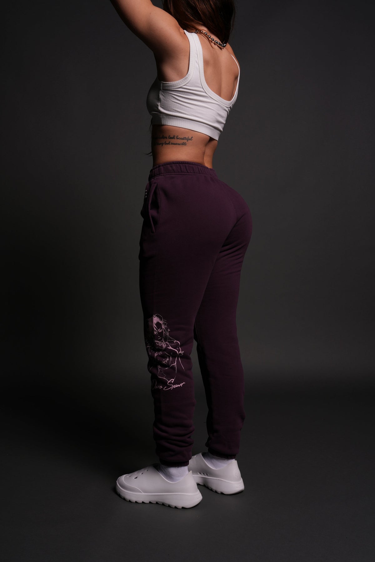 No Match She Post Lounge Sweats in Storm Purple - imagem 5