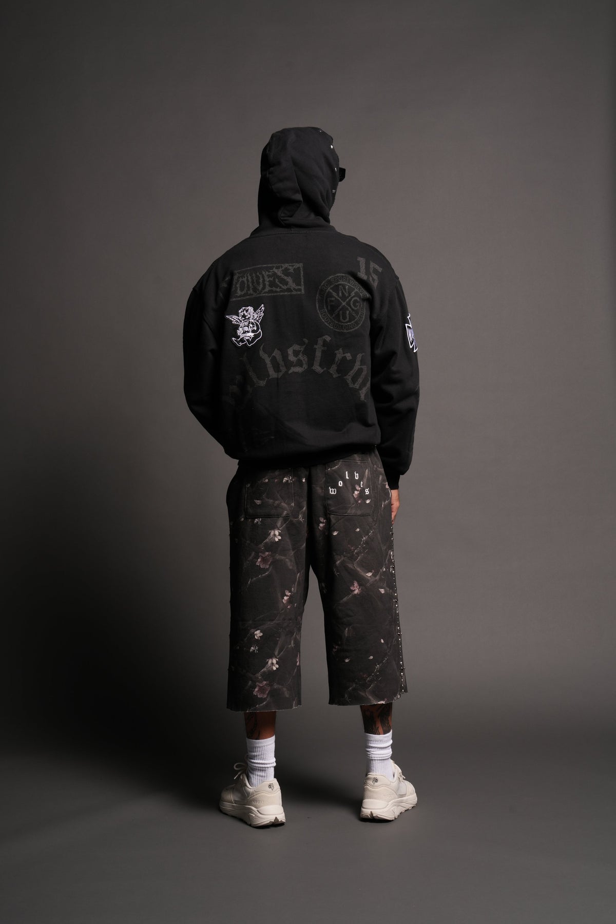 Flash Core Grunge Moatis Zip Hoodie In Black - imagem 6