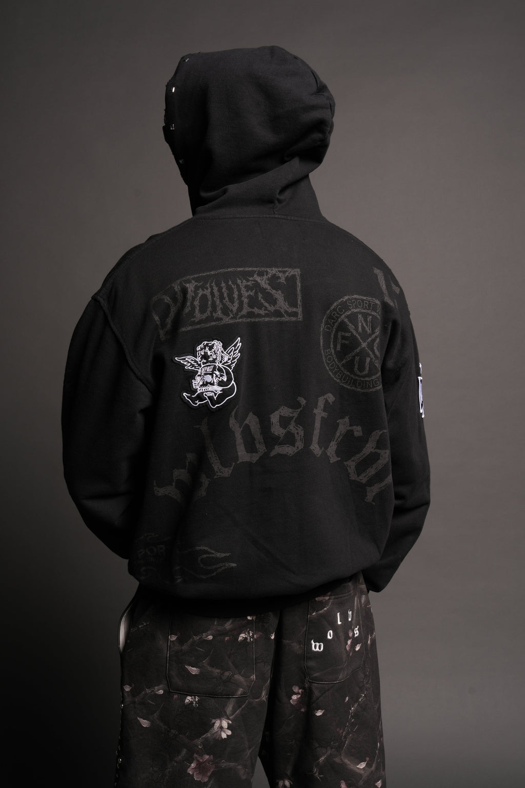 Flash Core Grunge Moatis Zip Hoodie In Black - imagem 2