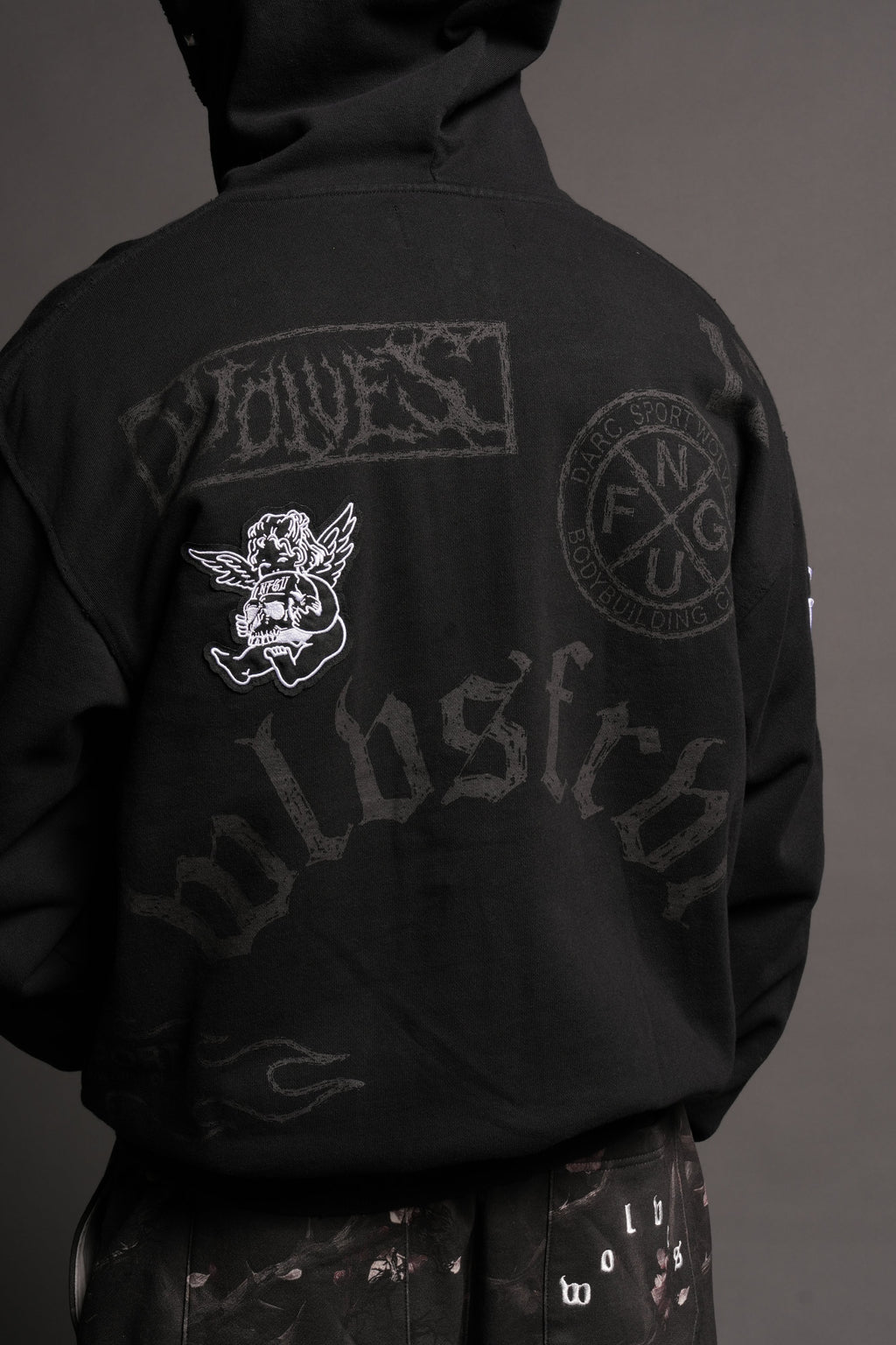 Flash Core Grunge Moatis Zip Hoodie In Black - imagem 8