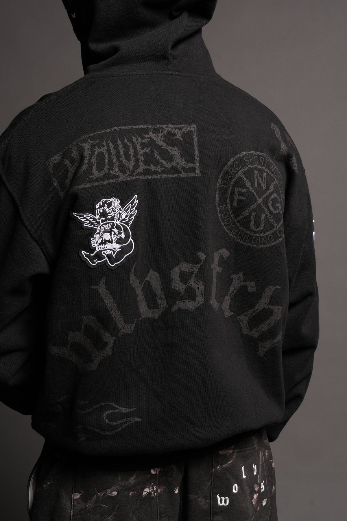 Flash Core Grunge Moatis Zip Hoodie In Black - imagem 8