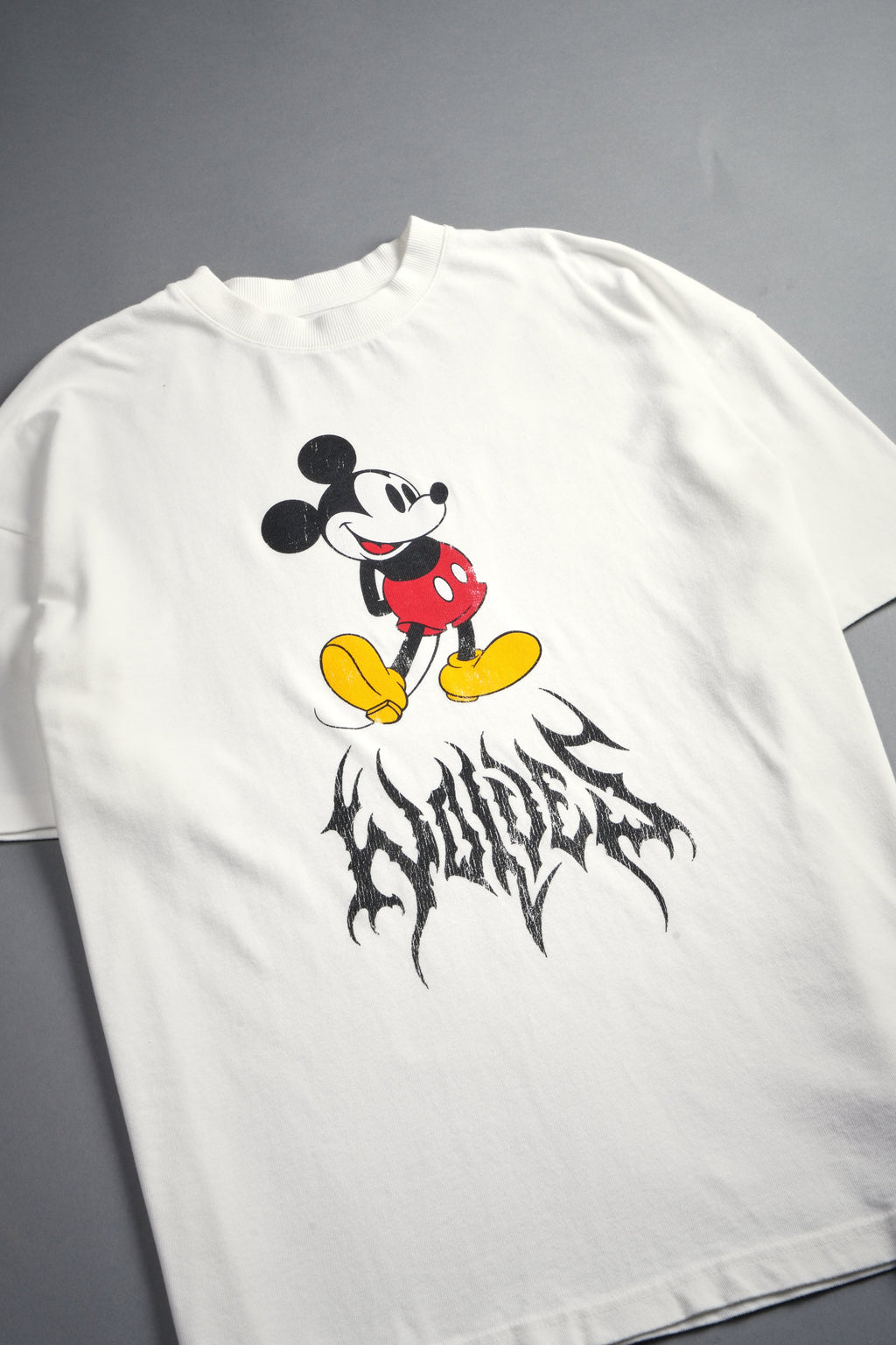 Mickey Mouse Hesh Premium Oversized Tee in Cream