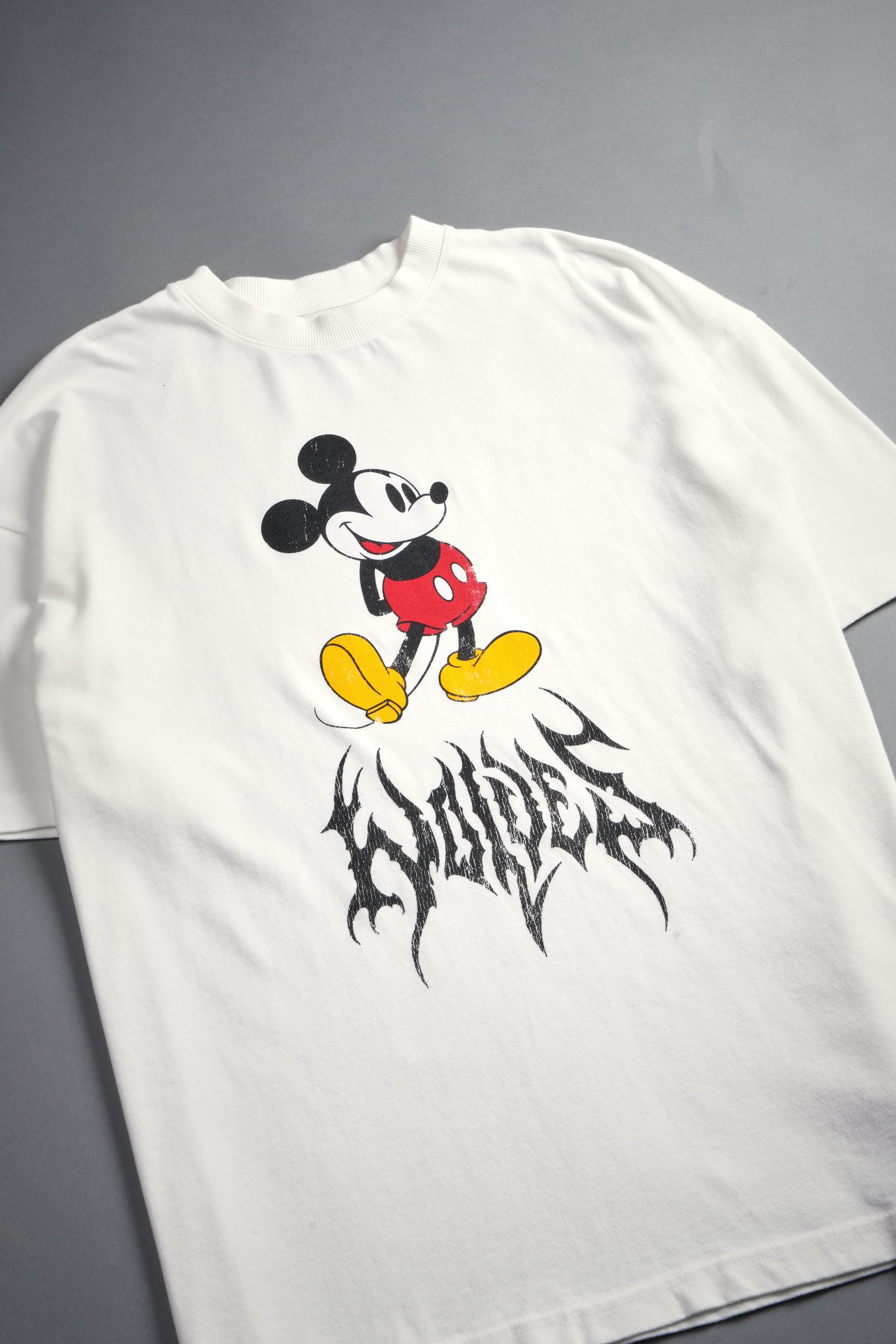 Mickey Mouse Hesh Premium Oversized Tee in Cream