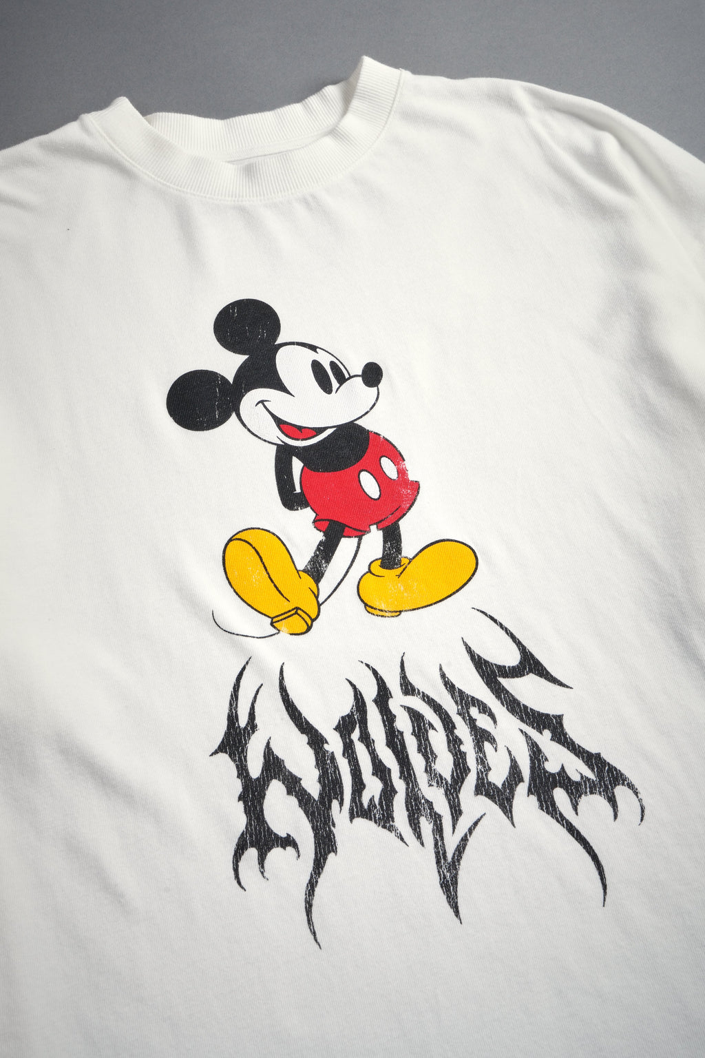 Mickey Mouse Hesh Premium Oversized Tee in Cream