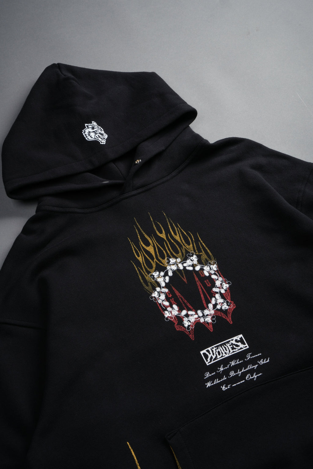 Mickey Forever Pierce Hoodie in Black