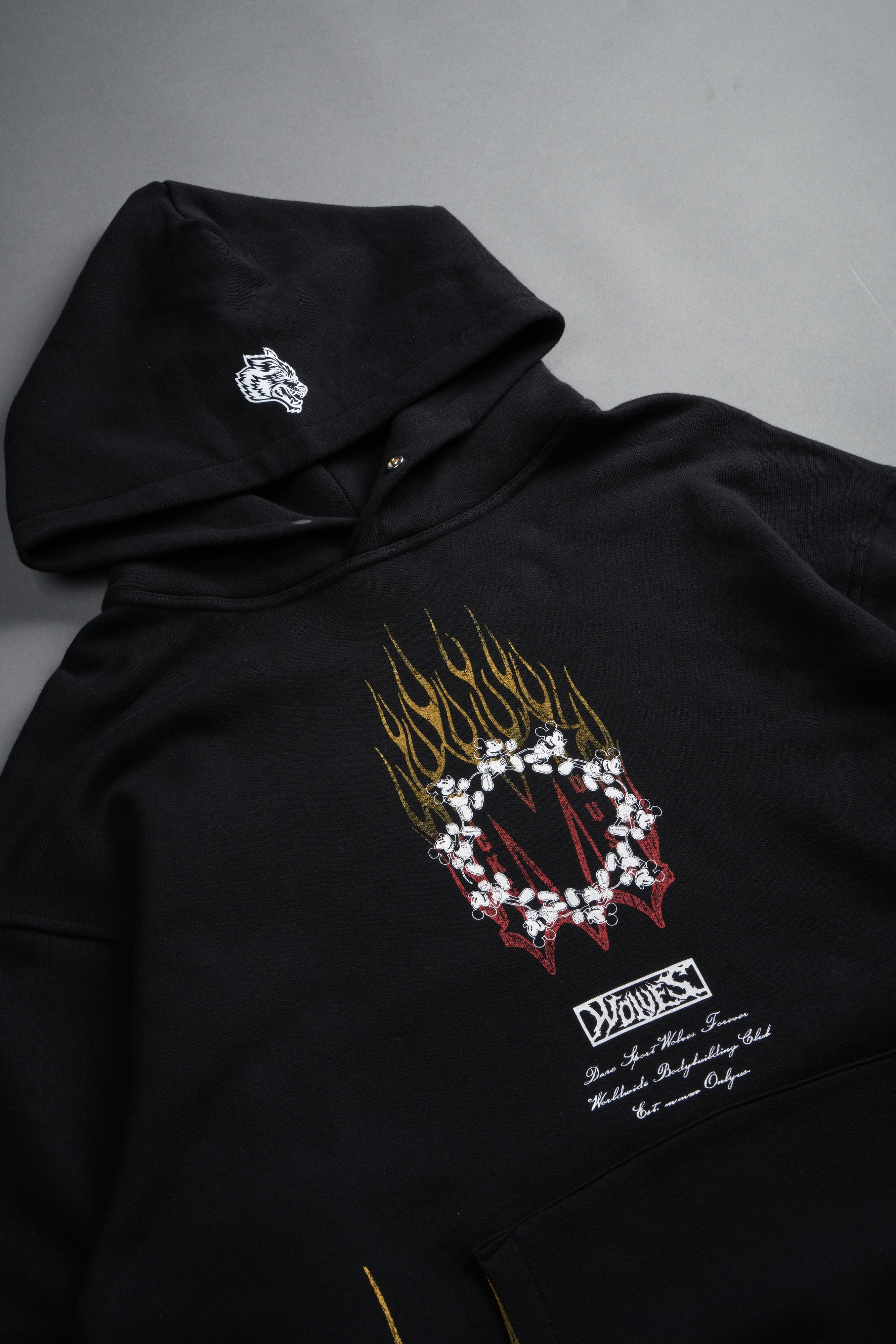Mickey Forever Pierce Hoodie in Black