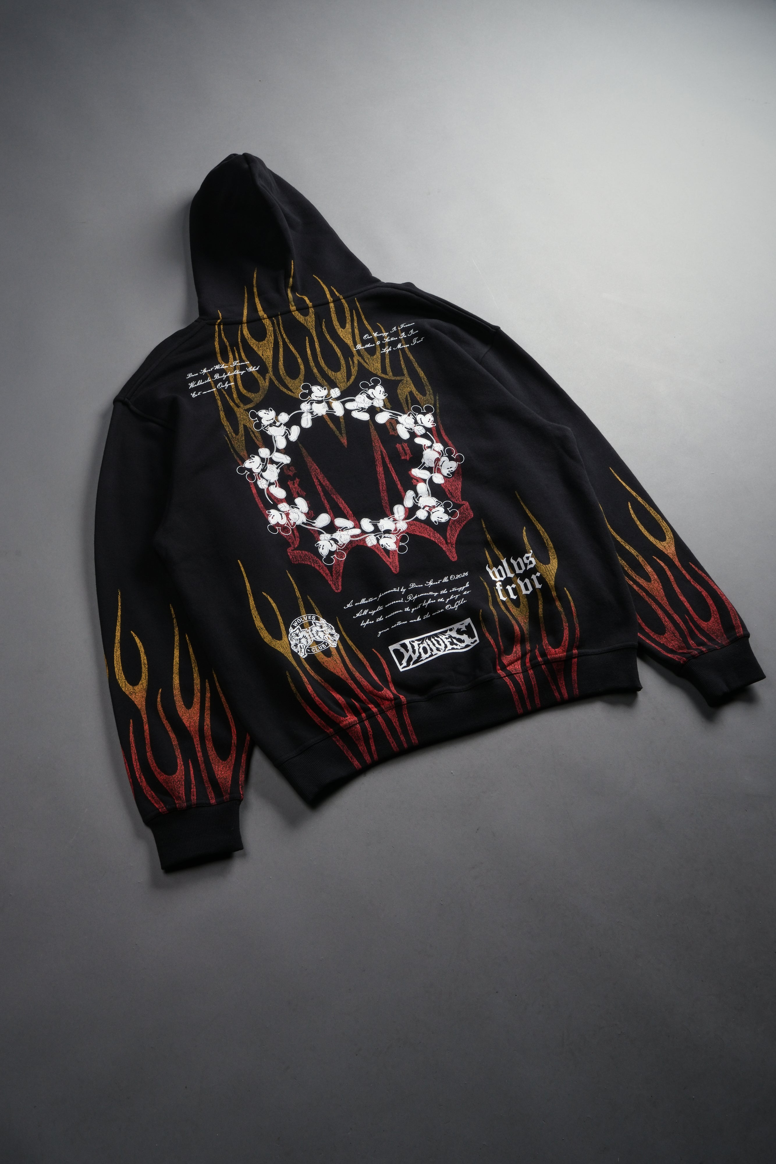 Mickey Forever Pierce Hoodie in Black