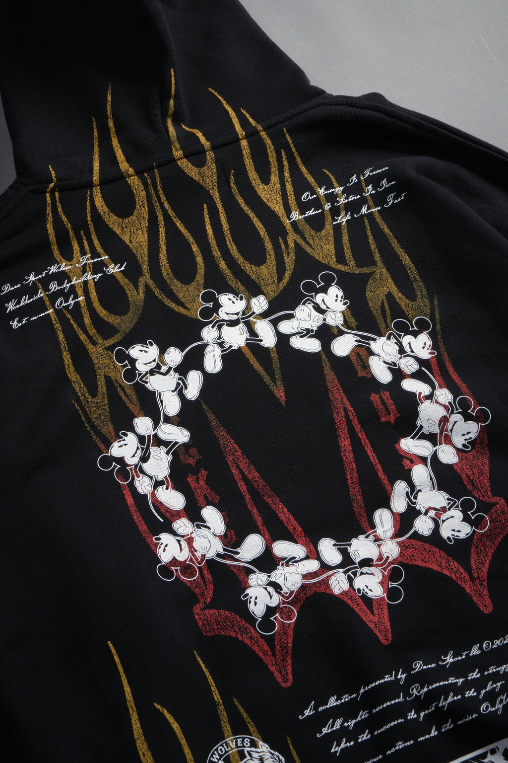 Mickey Forever Pierce Hoodie in Black