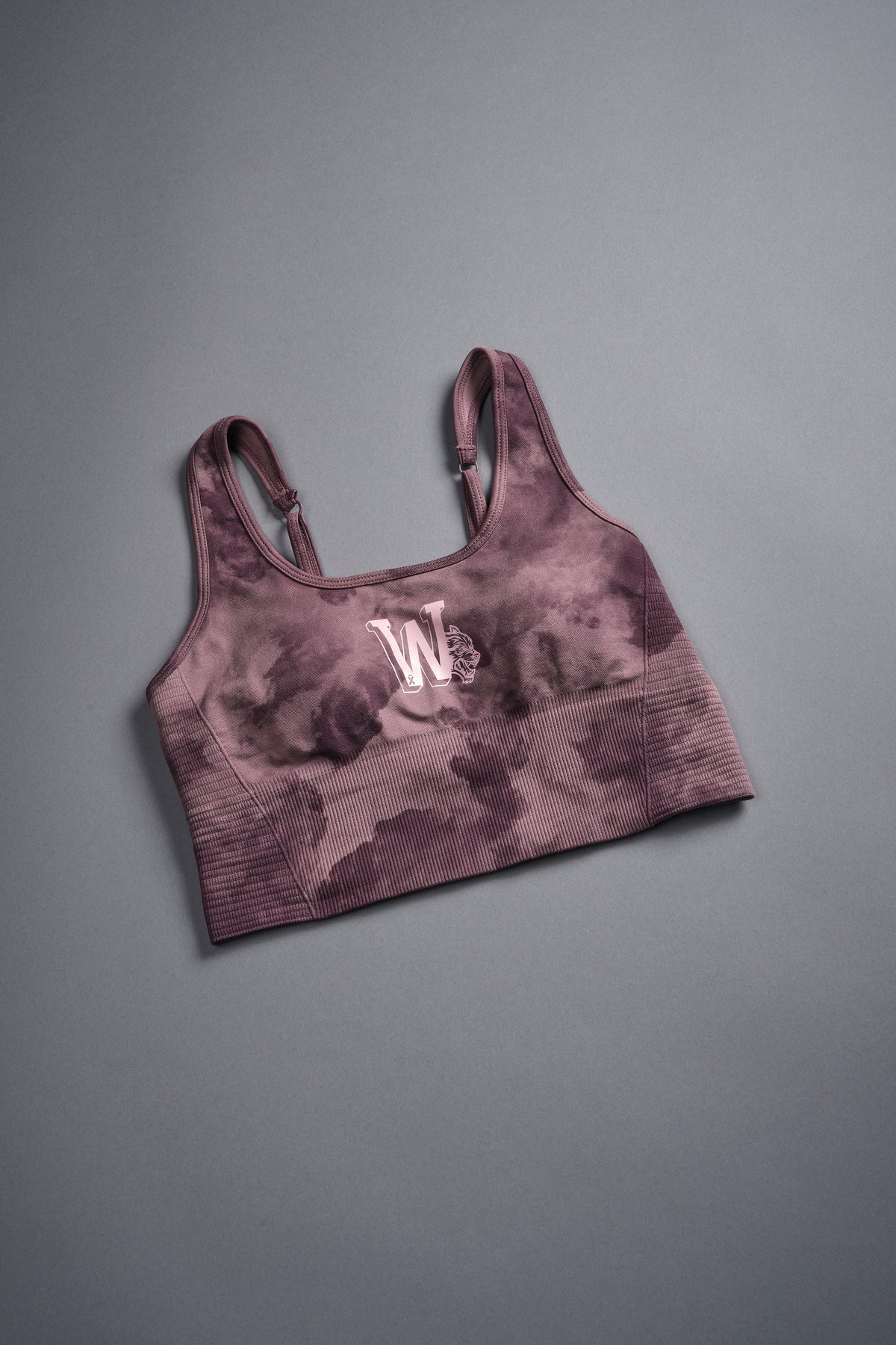 Keep On Fighting "Everson Seamless" Valencourt Bra in Jumbo Midnight Mauve Ghost Clouds - imagem 6