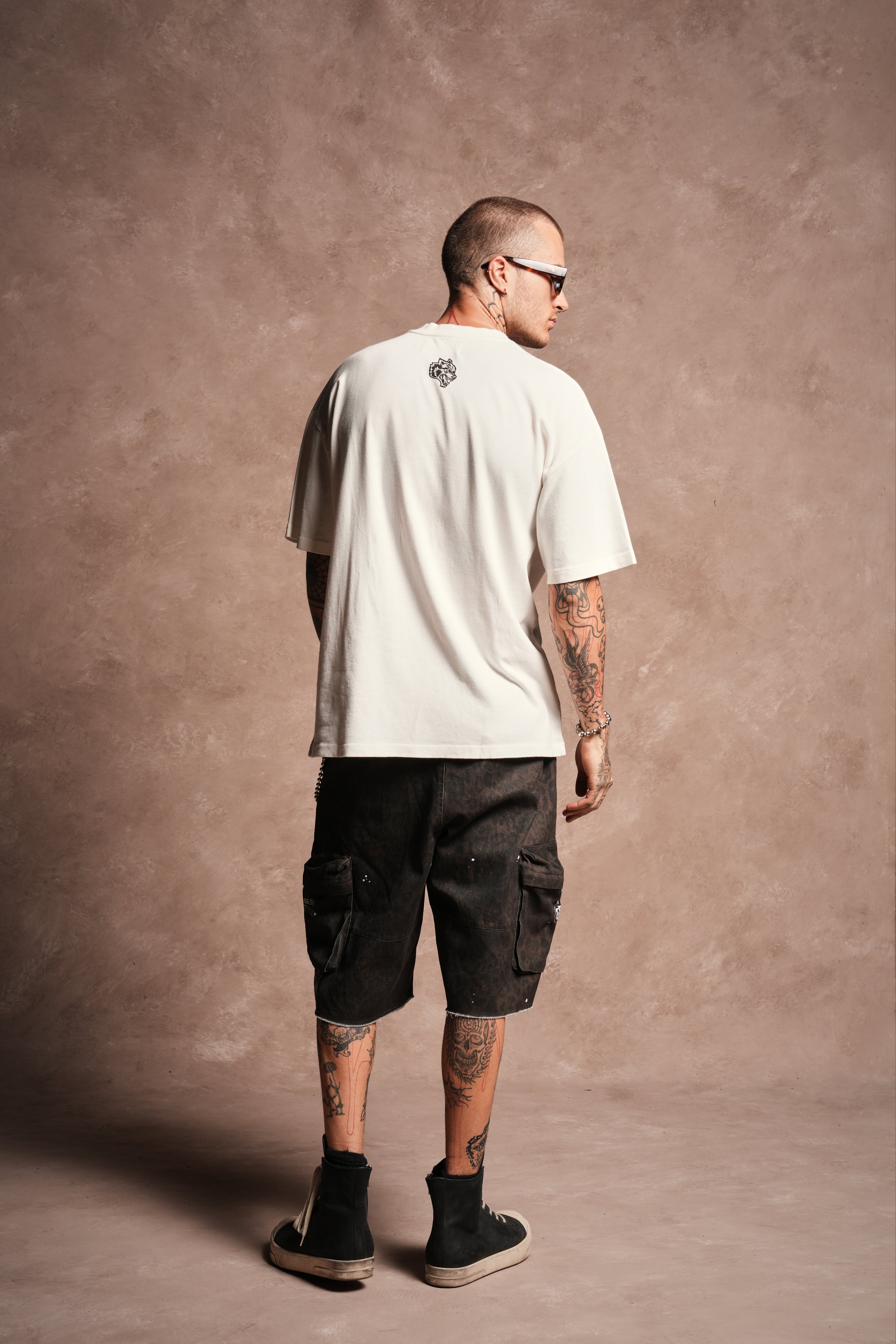 Mickey Mouse Hesh Premium Oversized Tee in Cream