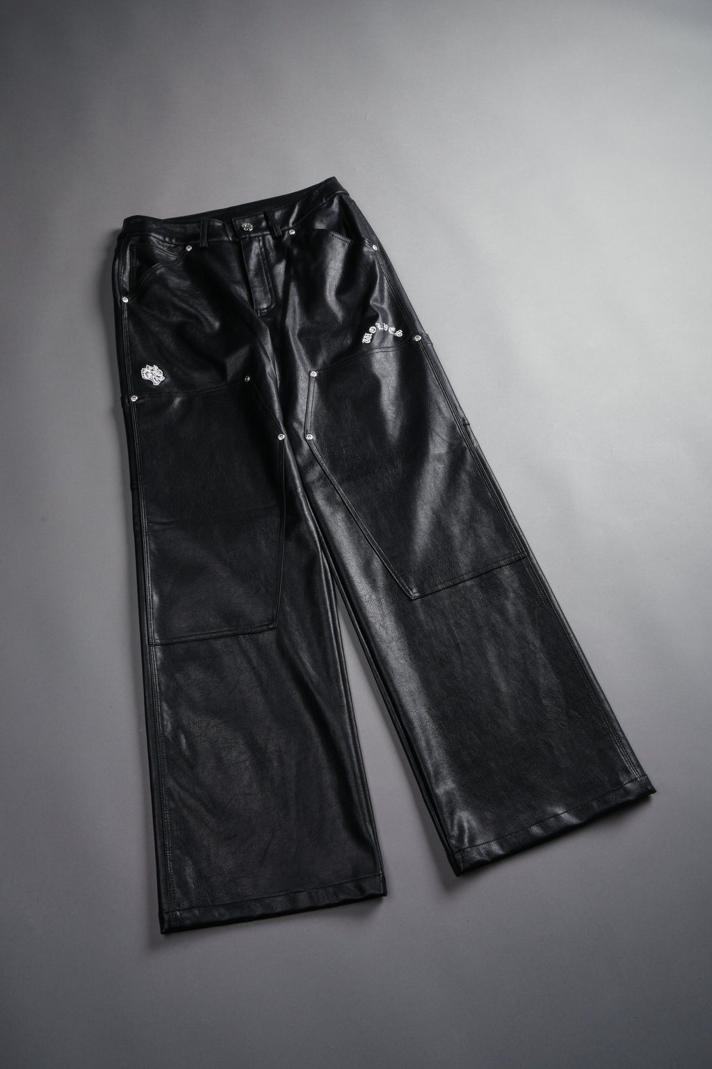 Wolf Chopper Ryder Faux Leather Pants in Black - imagem 7