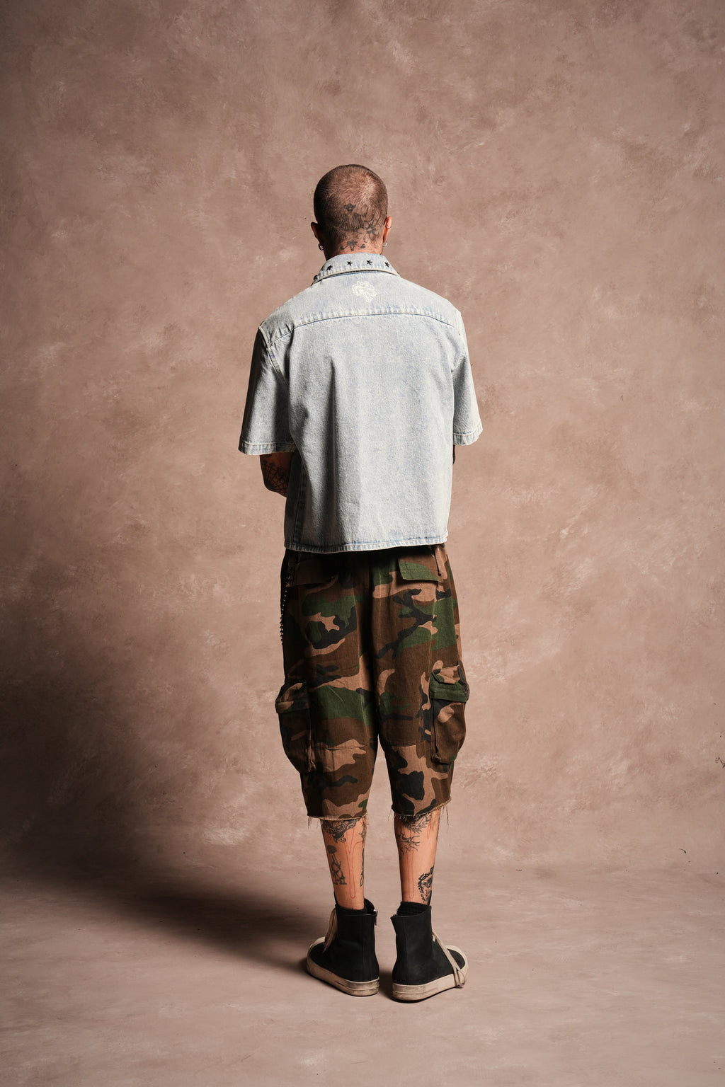 Hesh Rose Denim Vince Shirt in Light Wash