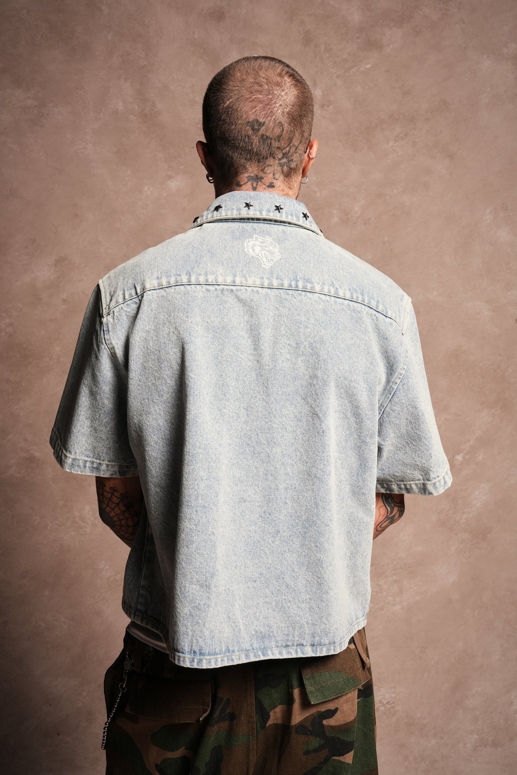 Hesh Rose Denim Vince Shirt in Light Wash