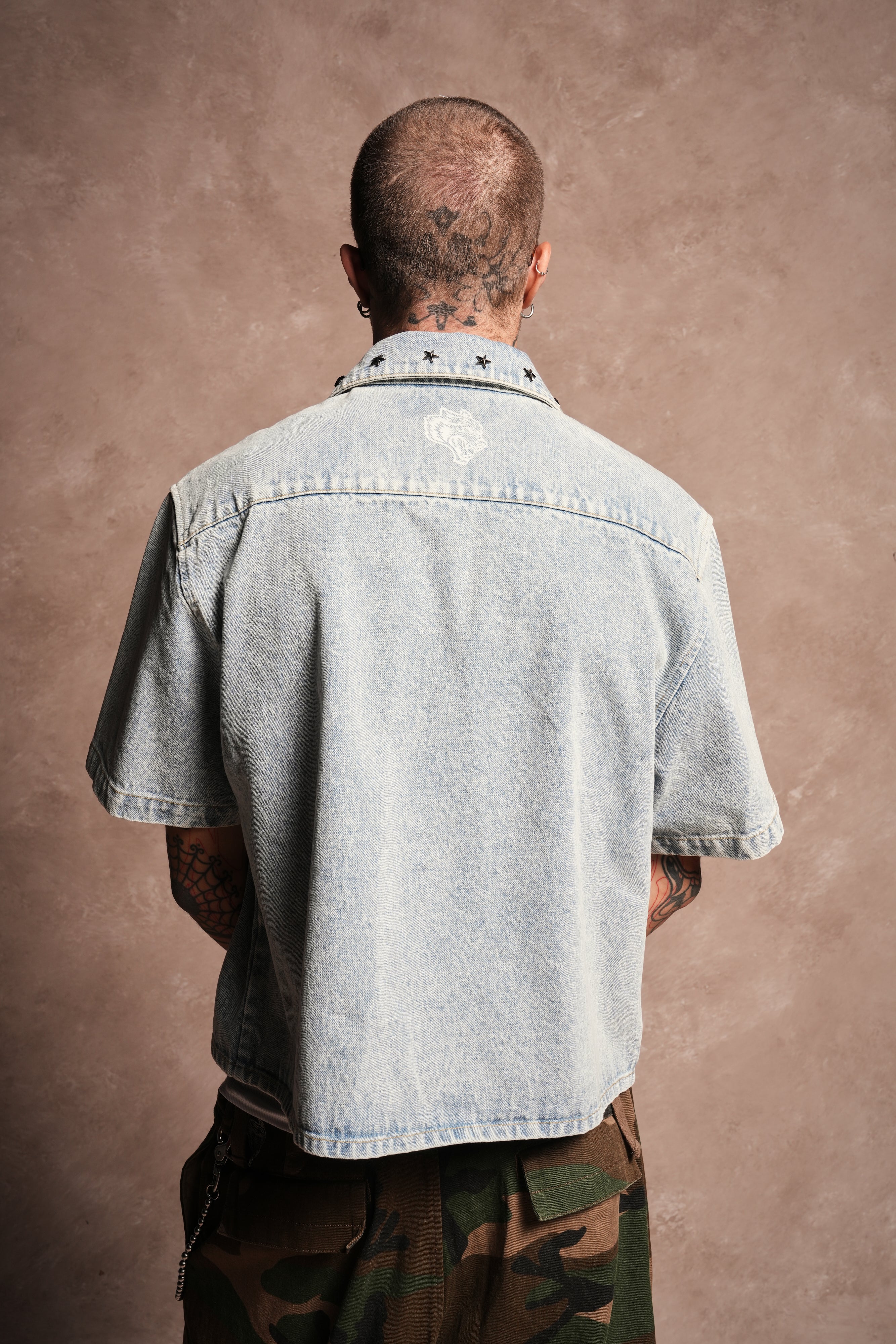 Hesh Rose Denim Vince Shirt in Light Wash