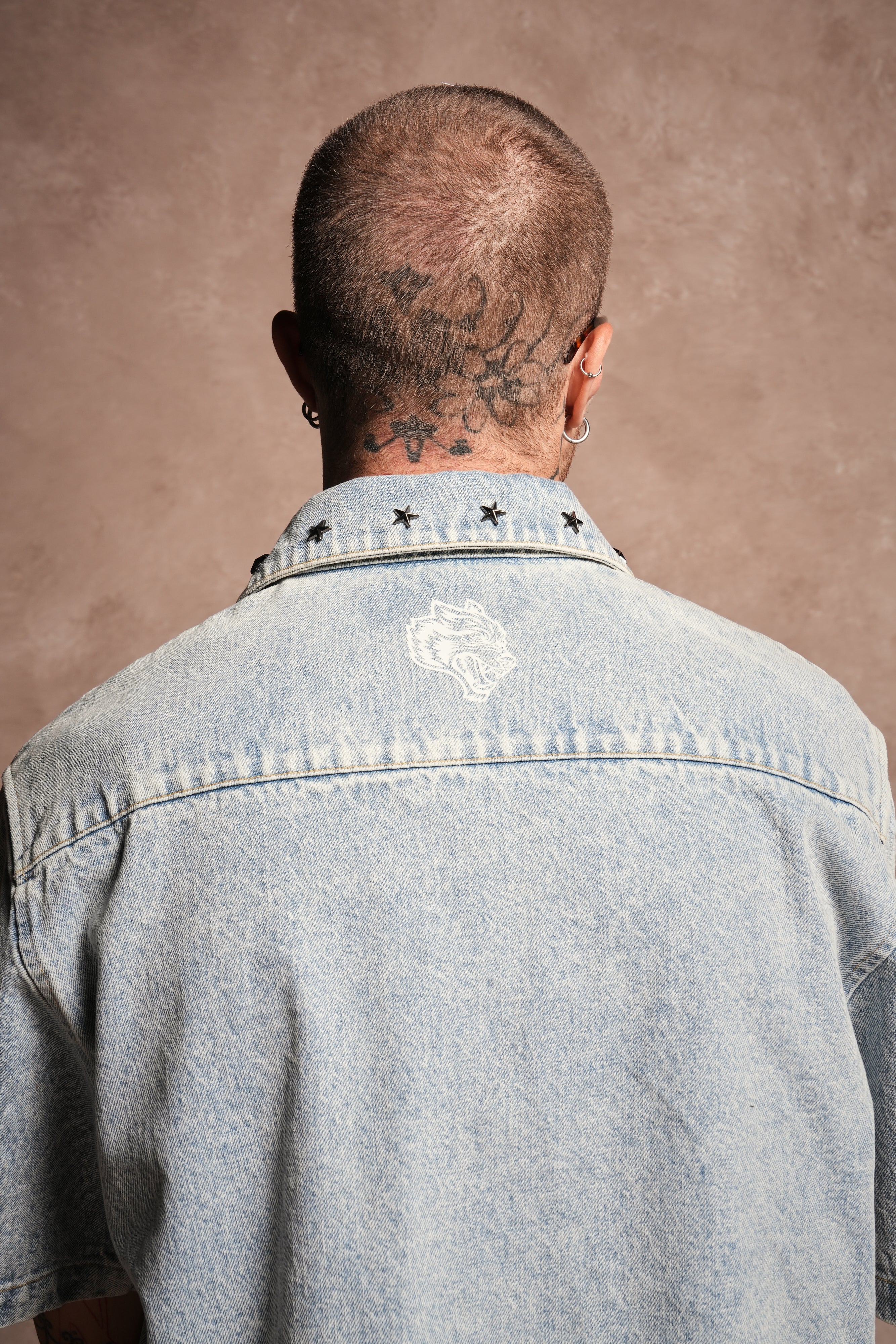 Hesh Rose Denim Vince Shirt in Light Wash