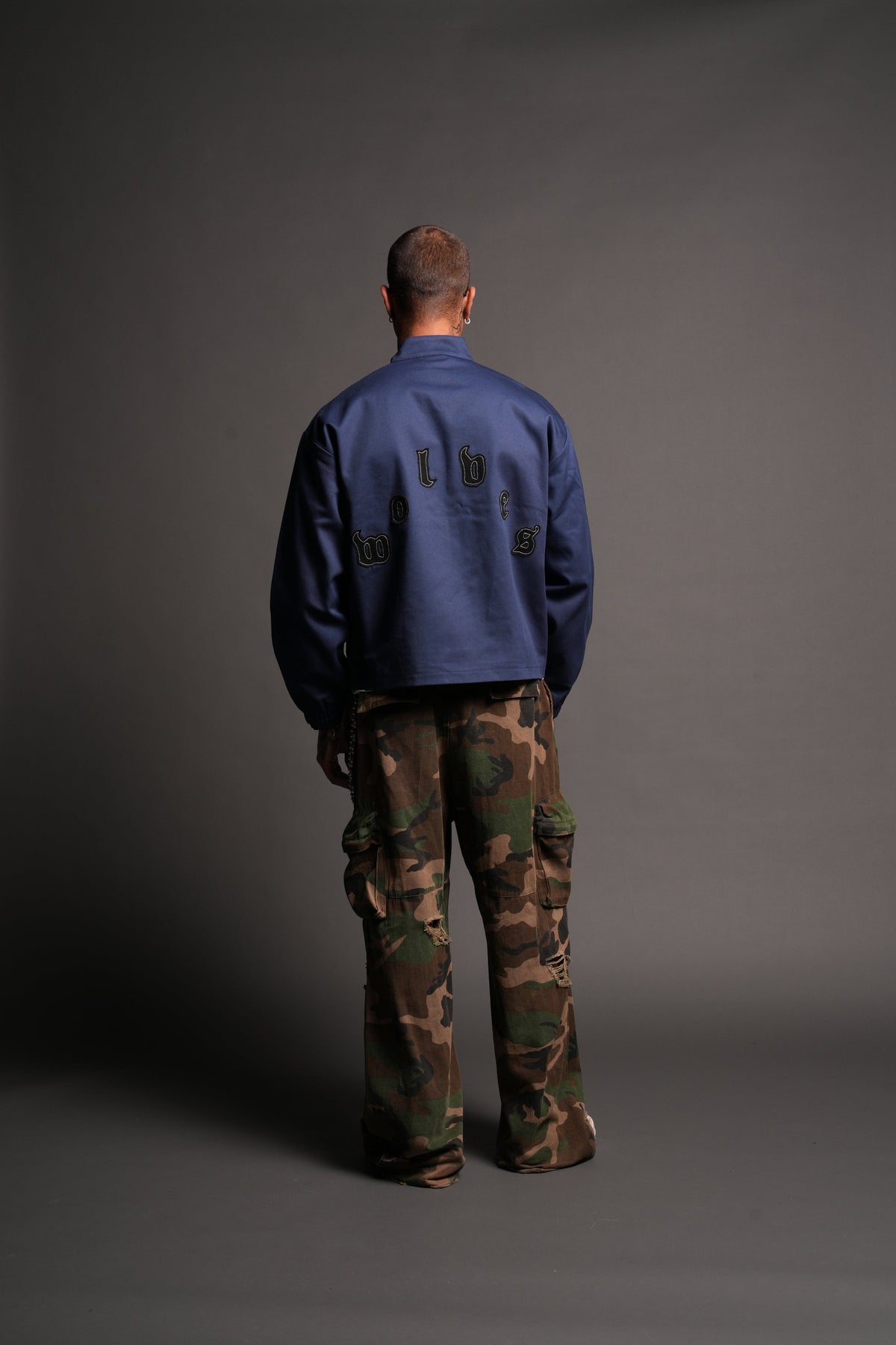 Fallen Virtues Shelby Jacket In Navy - imagem 6