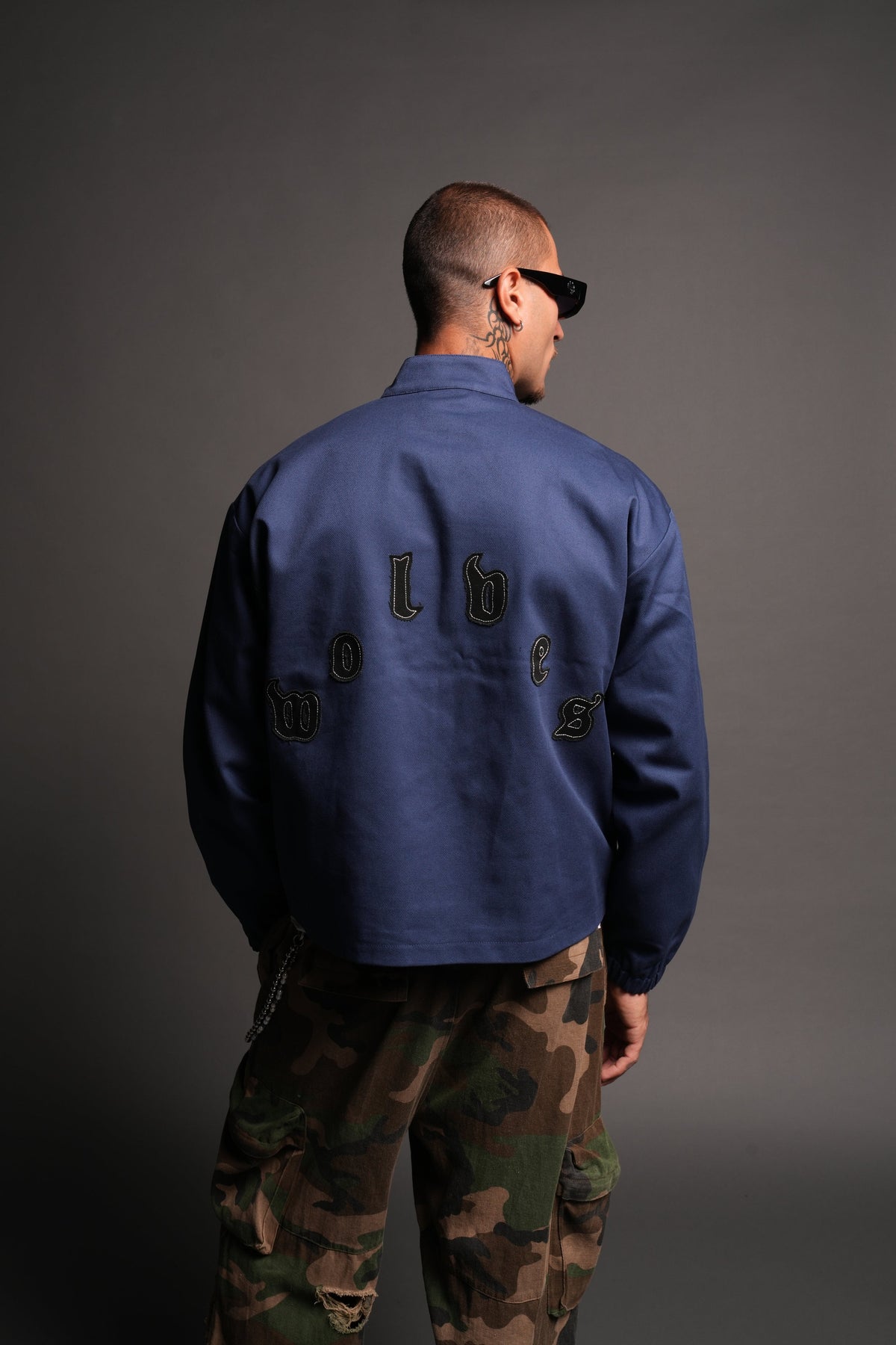 Fallen Virtues Shelby Jacket In Navy - imagem 2