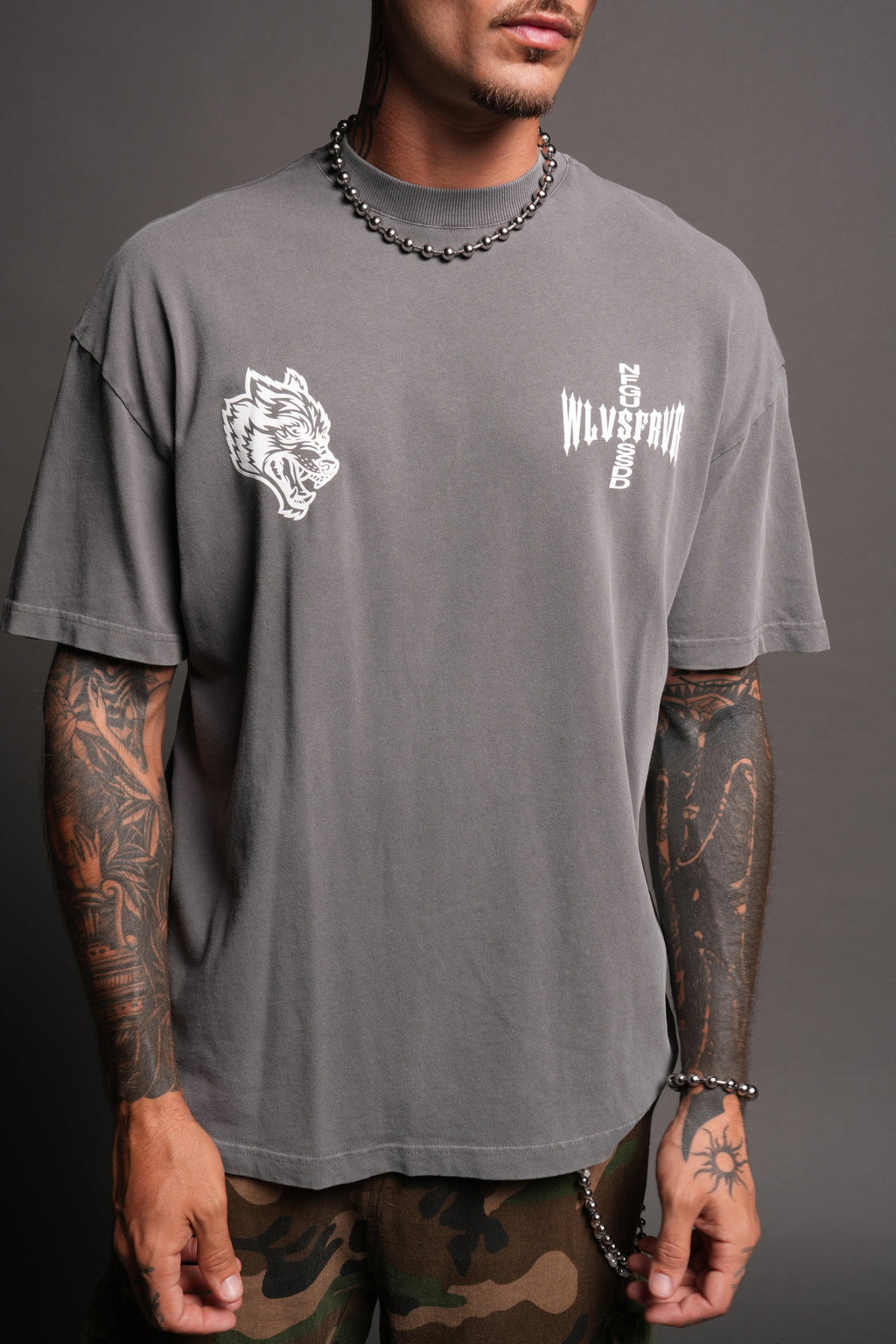 All Of Us 1 Of 500 Premium Oversized Tee In Slate Gray - imagem 7