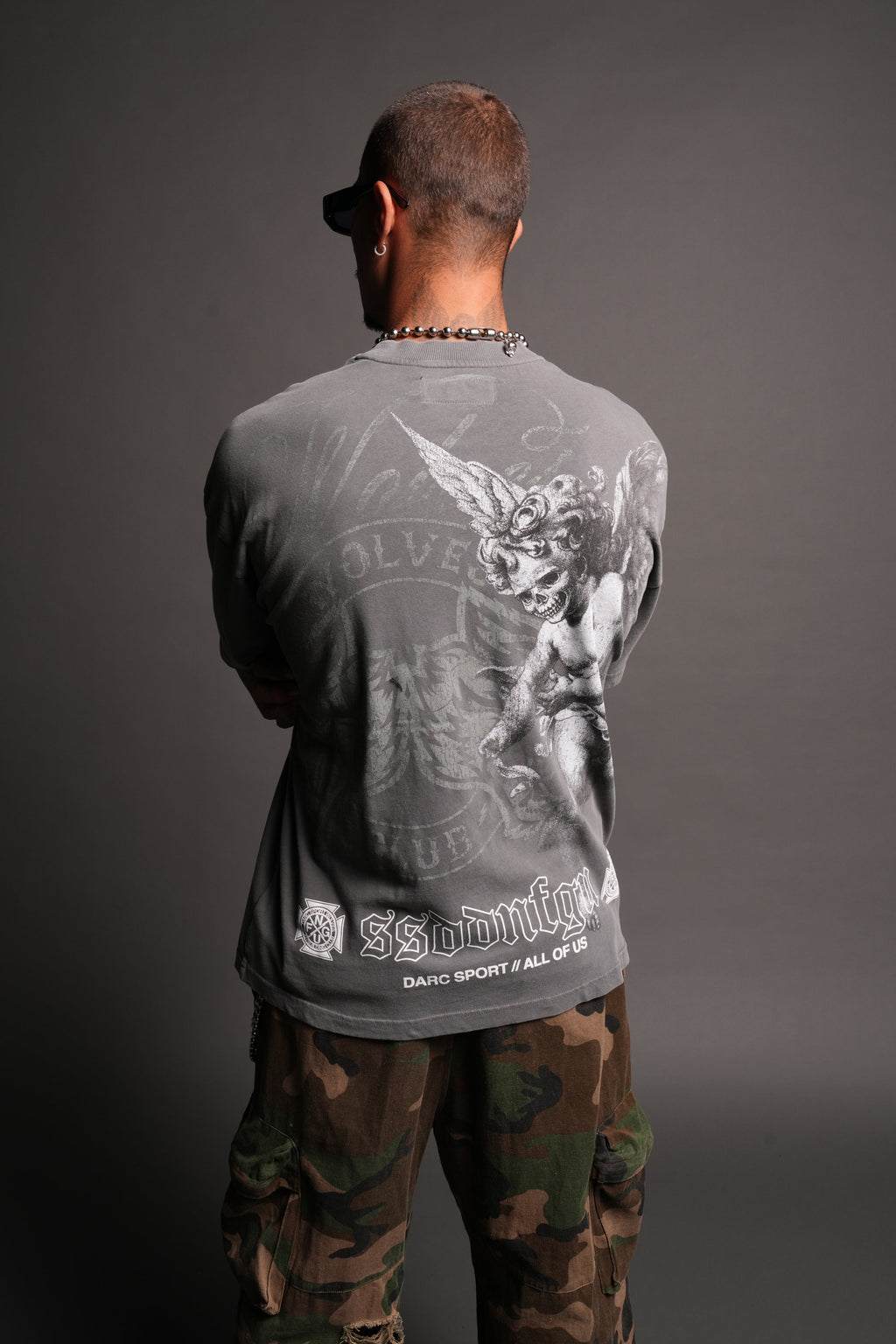 All Of Us 1 Of 500 Premium Oversized Tee In Slate Gray - imagem 4