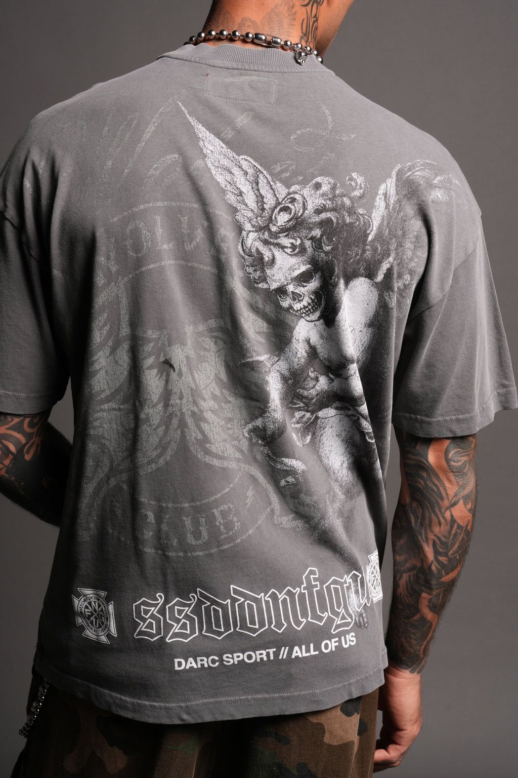 All Of Us 1 Of 500 Premium Oversized Tee In Slate Gray - imagem 8