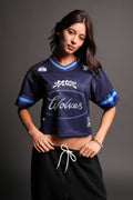 Honor She Football Crop Jersey in Royal Navy