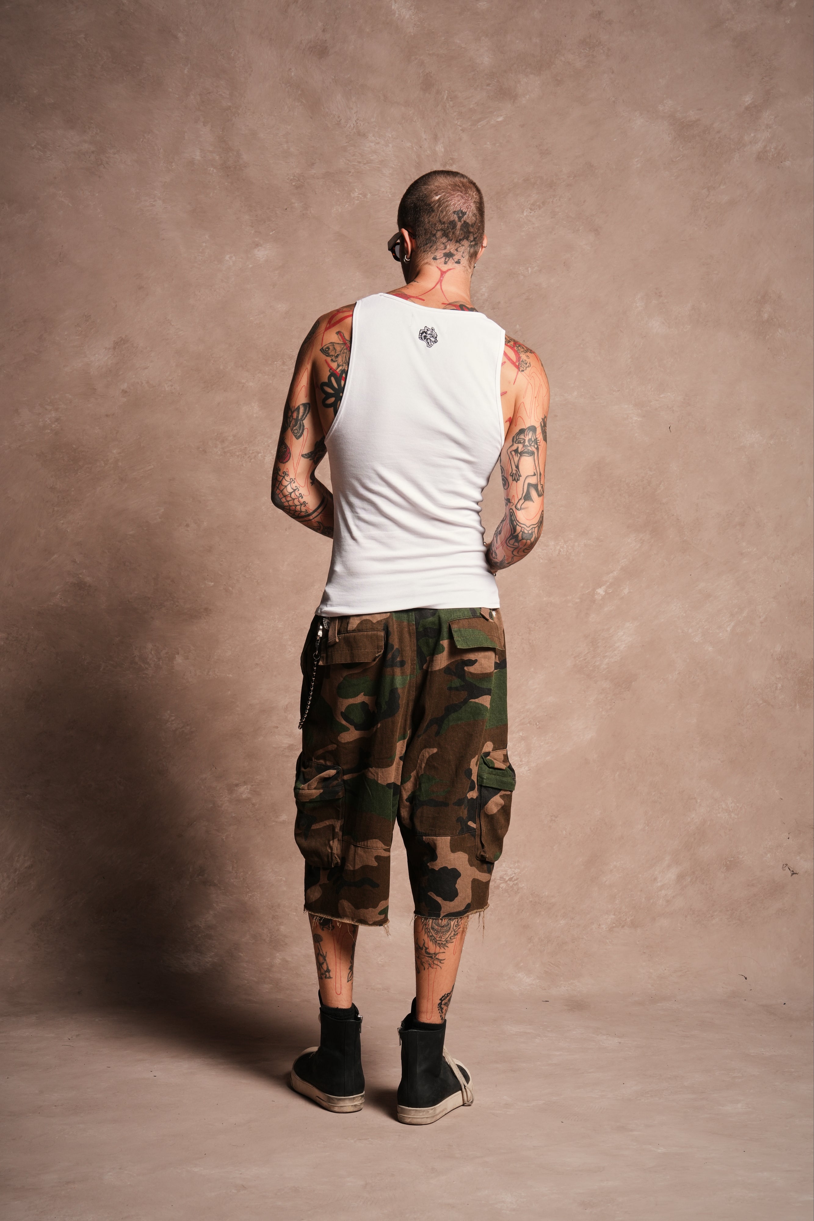 Mickey Mouse OnlyUs Ribbed Tank V2 in White