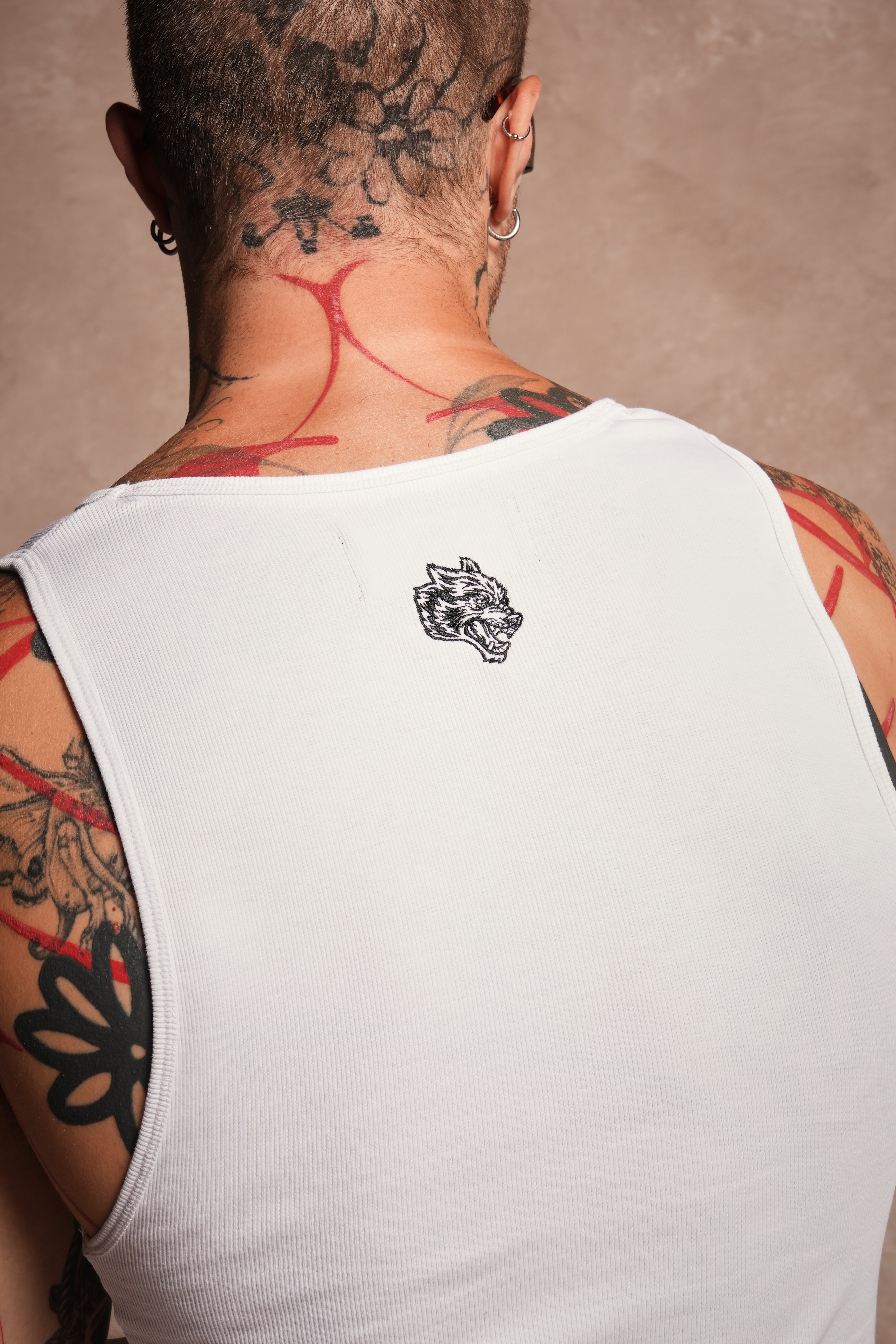 Mickey Mouse OnlyUs Ribbed Tank V2 in White