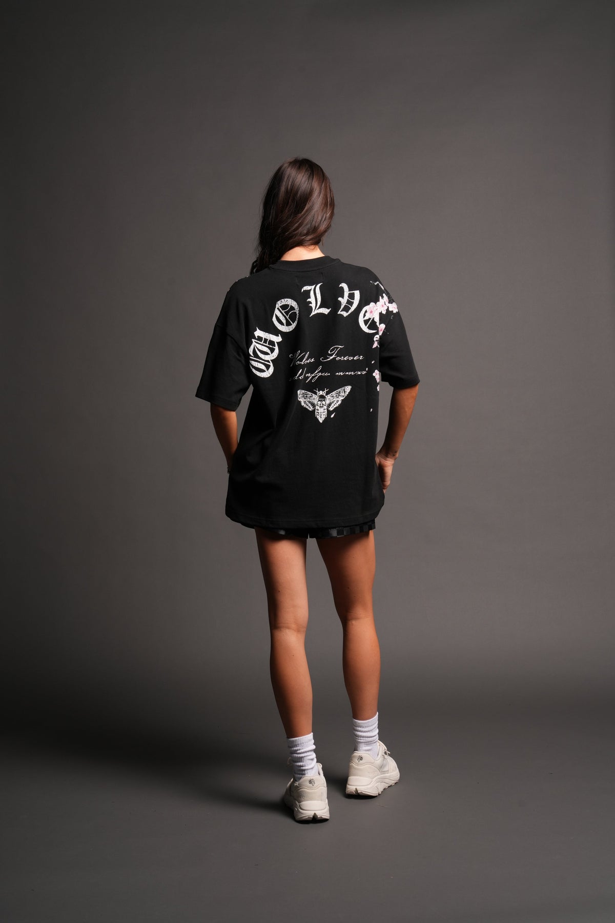 Sakura Summer Pump Cover In Black — imagem 4
