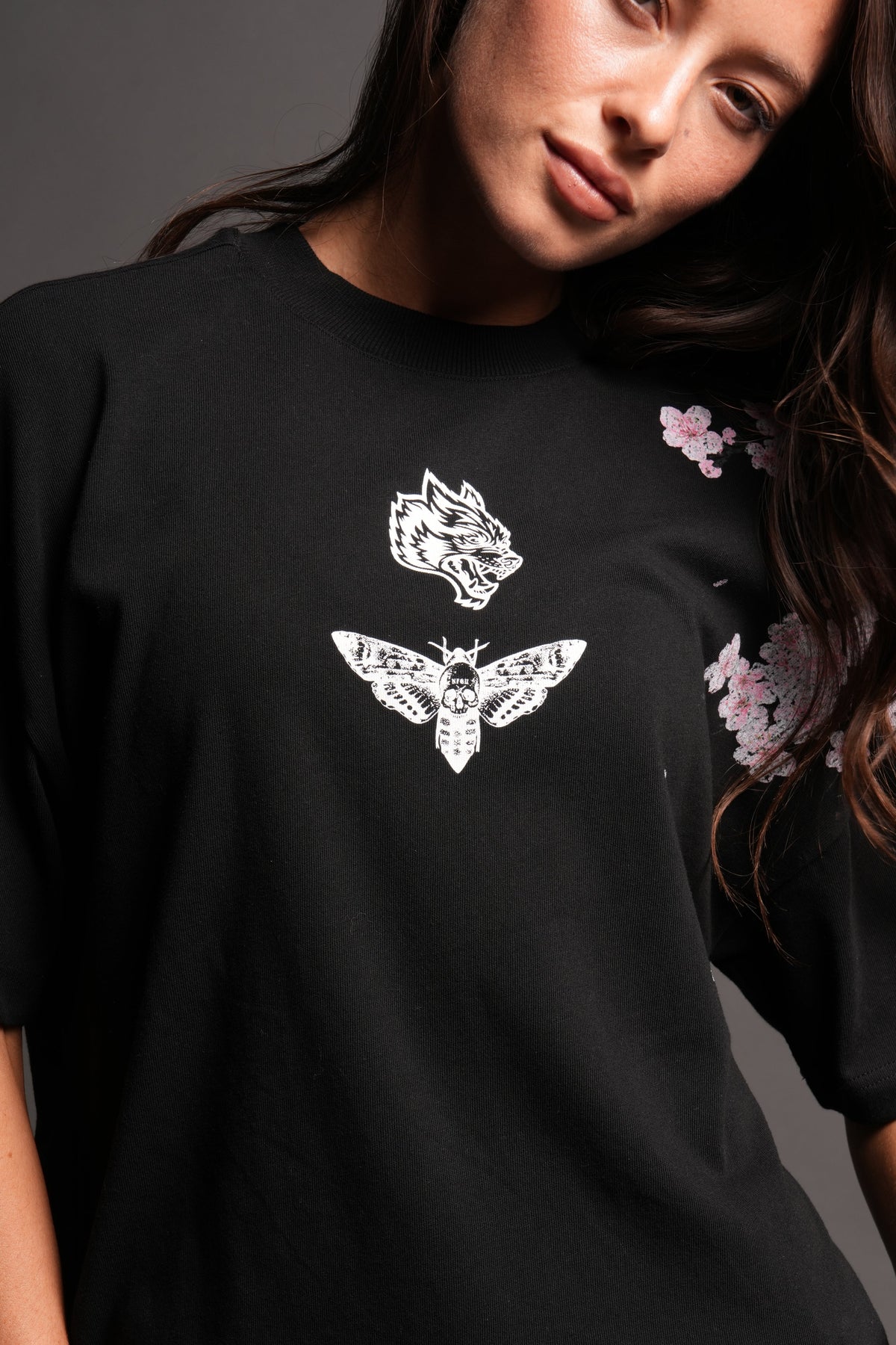 Sakura Summer Pump Cover In Black — imagem 5