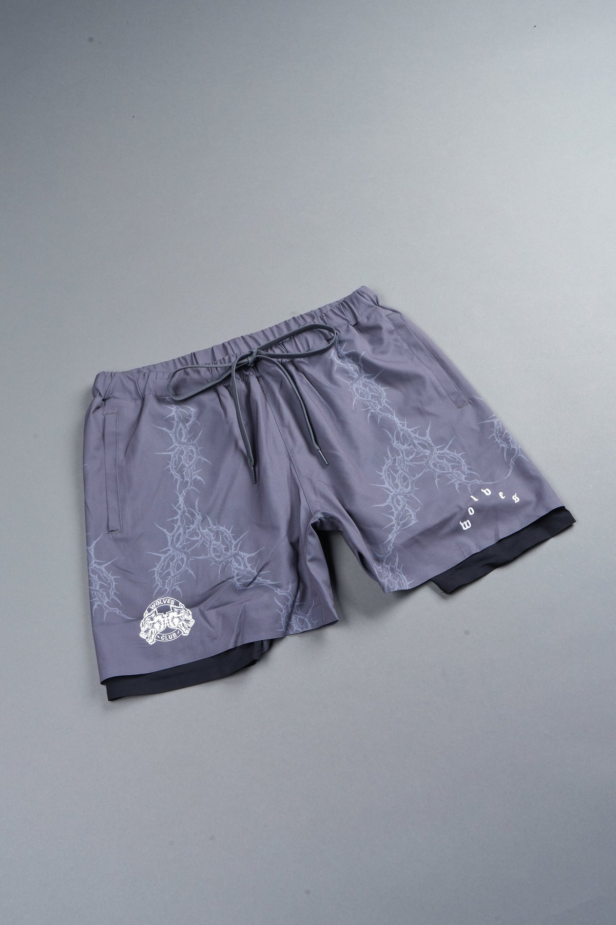 Exo Thorns Compression Shorts In Slate Gray — imagem 3