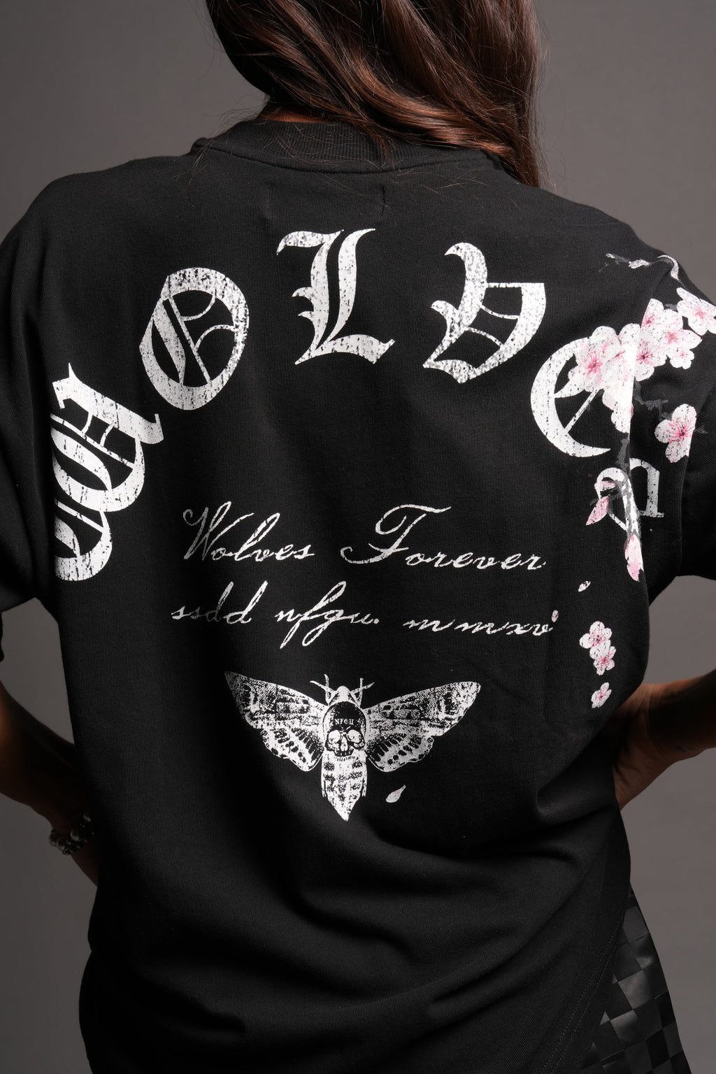 Sakura Summer Pump Cover In Black — imagem 6