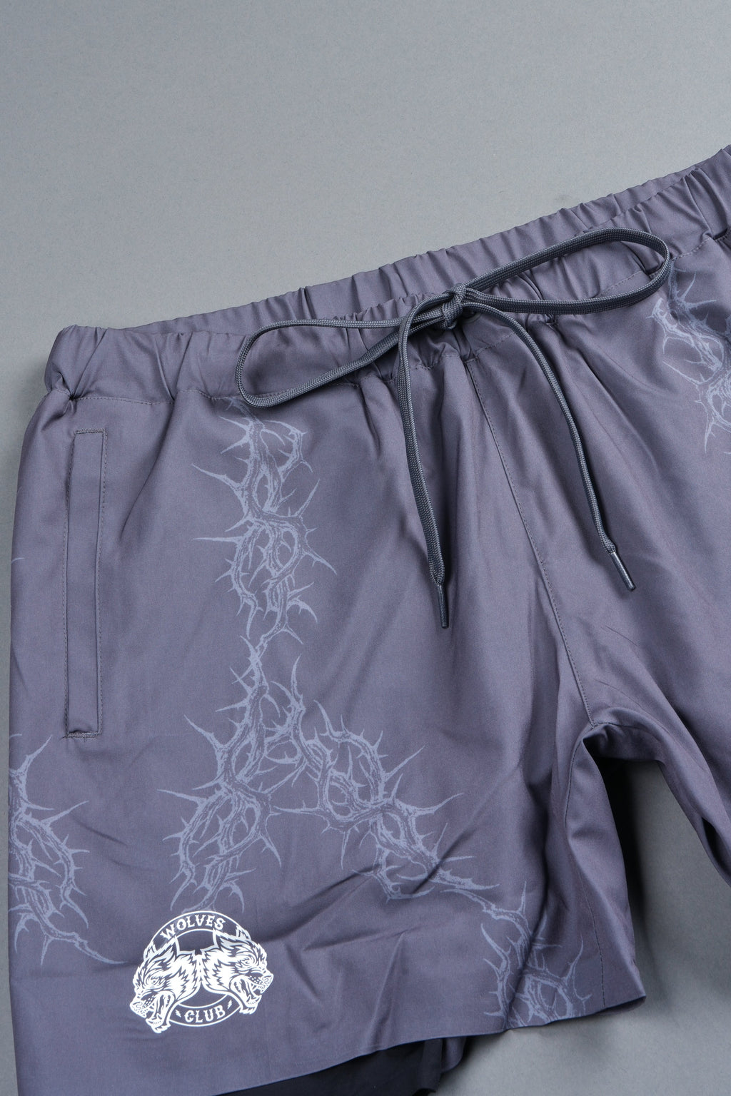 Exo Thorns Compression Shorts In Slate Gray — imagem 4