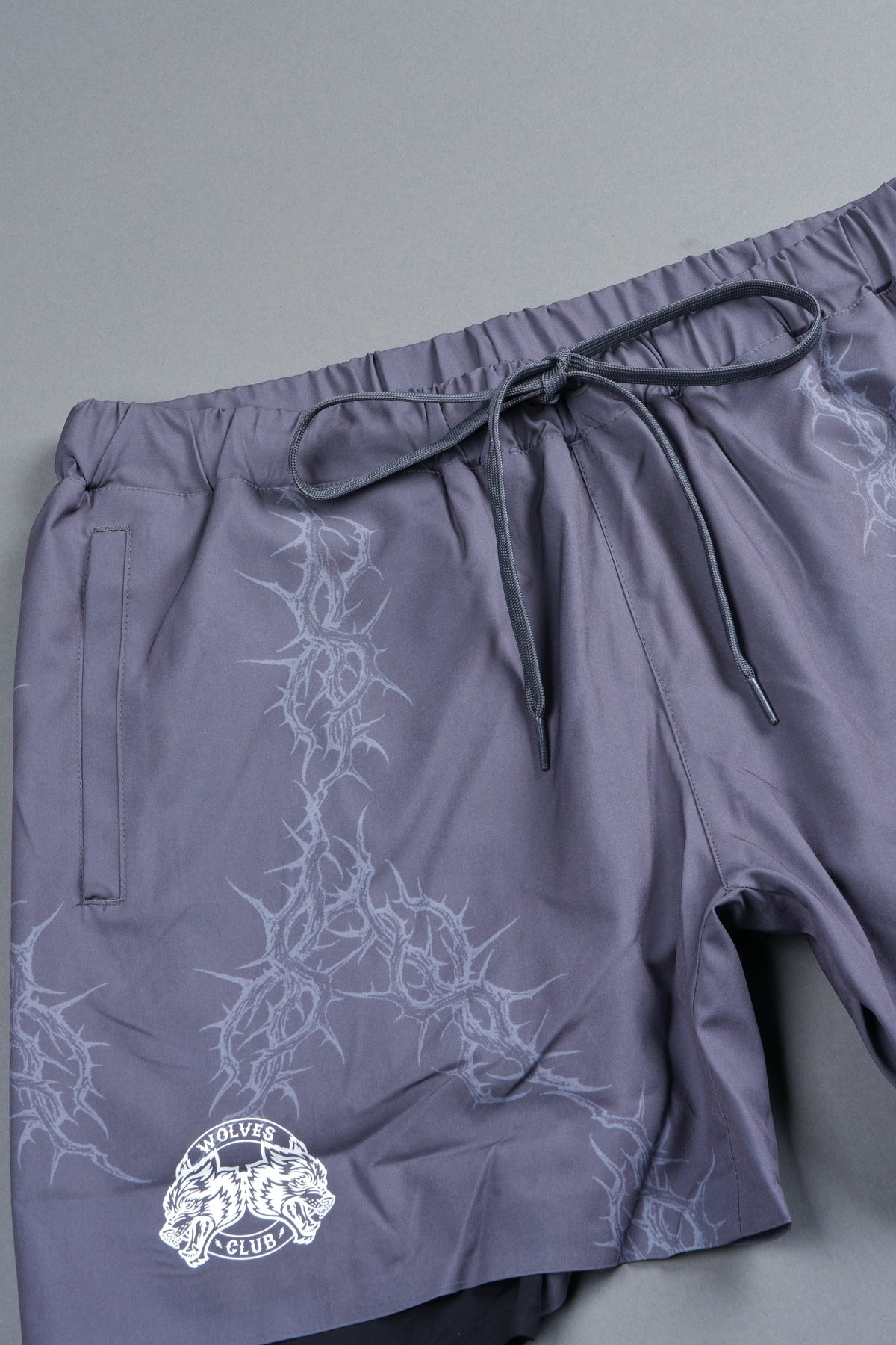 Exo Thorns Compression Shorts In Slate Gray — imagem 4