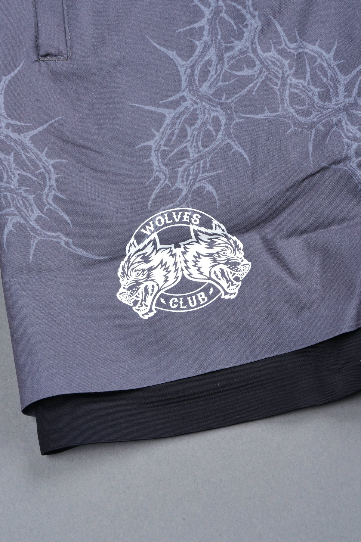 Exo Thorns Compression Shorts In Slate Gray — imagem 6