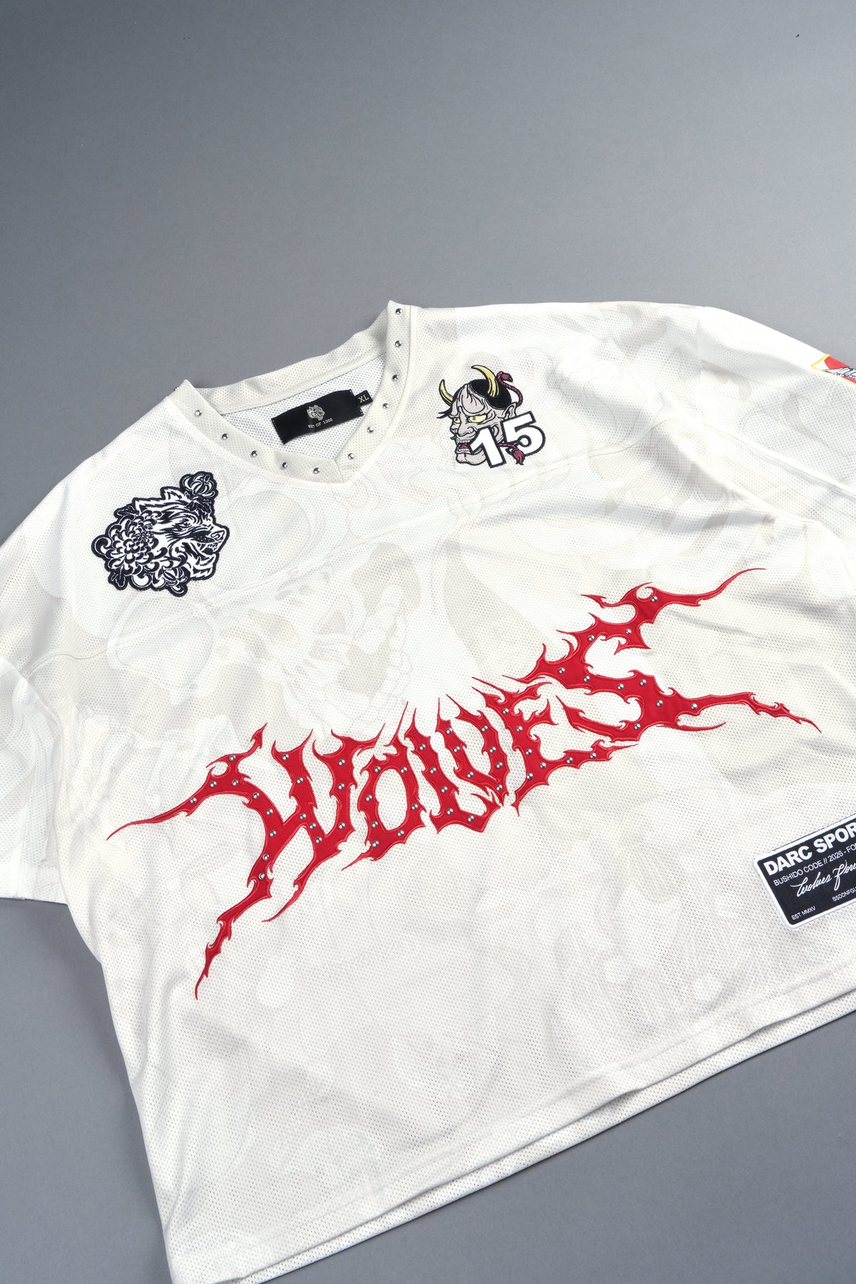 Gashadokuro Emmitt Football Jersey in Cream — imagem 10