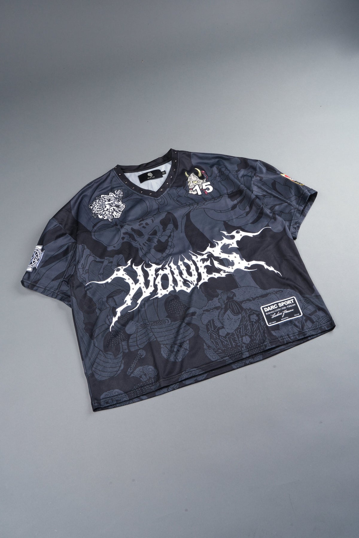 Gashadokuro Emmitt Football Jersey in Black — imagem 9