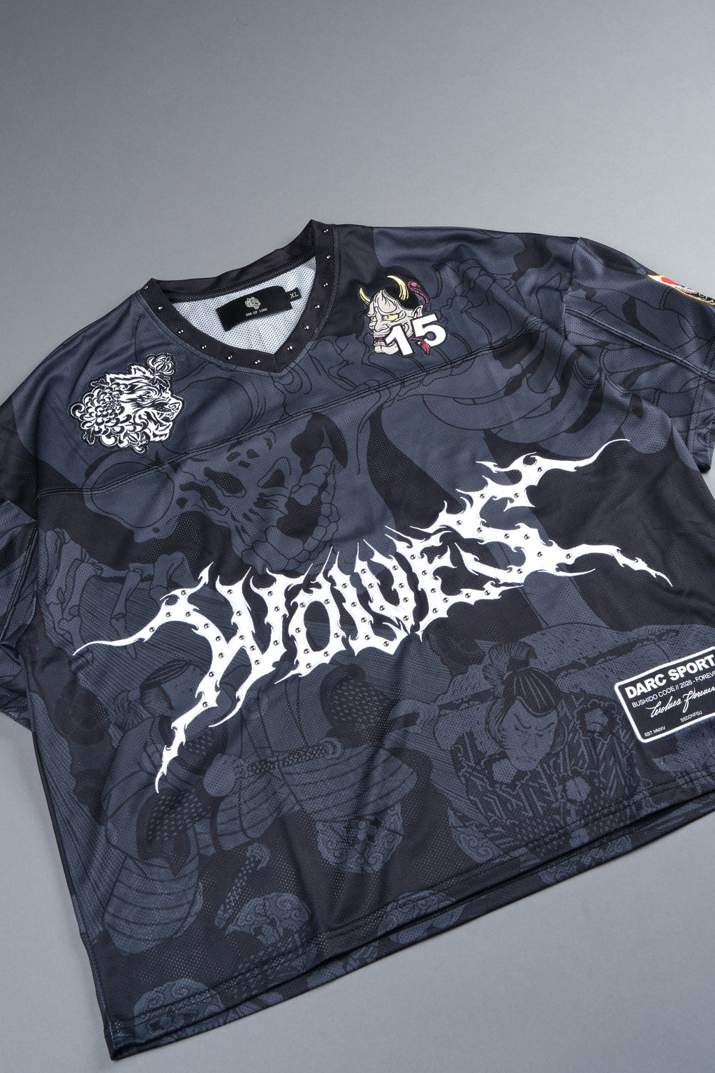 Gashadokuro Emmitt Football Jersey in Black — imagem 10