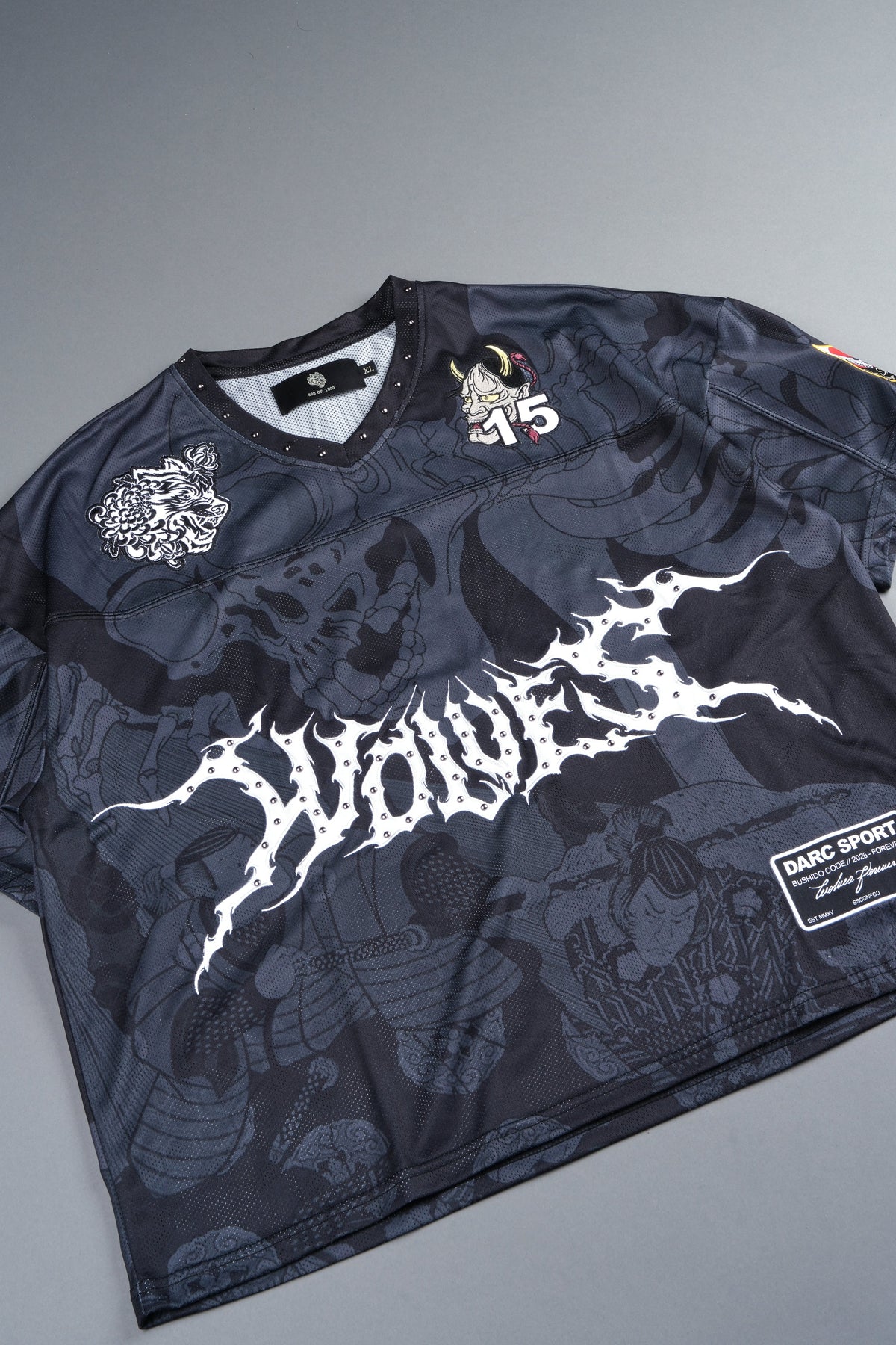 Gashadokuro Emmitt Football Jersey in Black — imagem 10